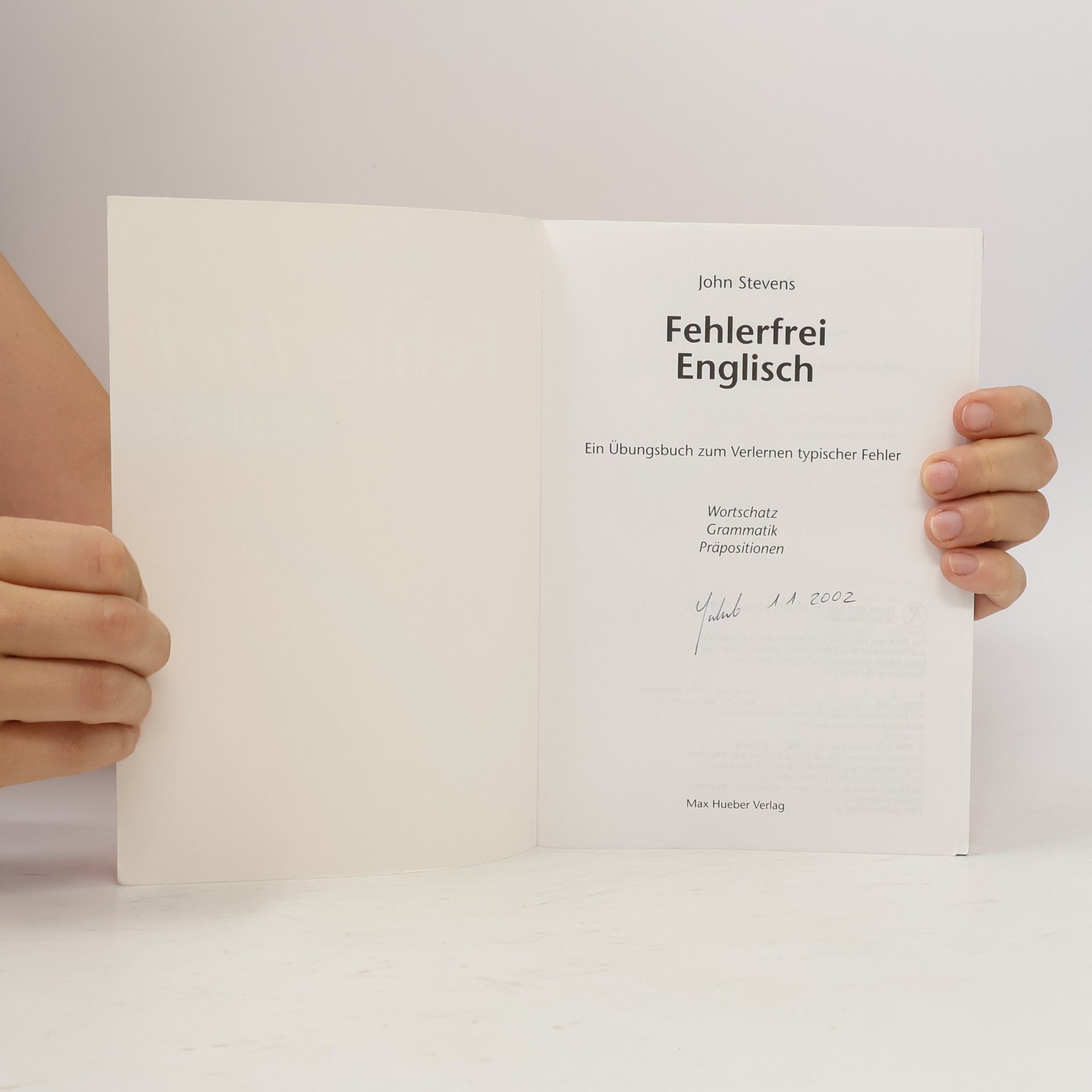 John Stevens Fehlerfrei Englisch