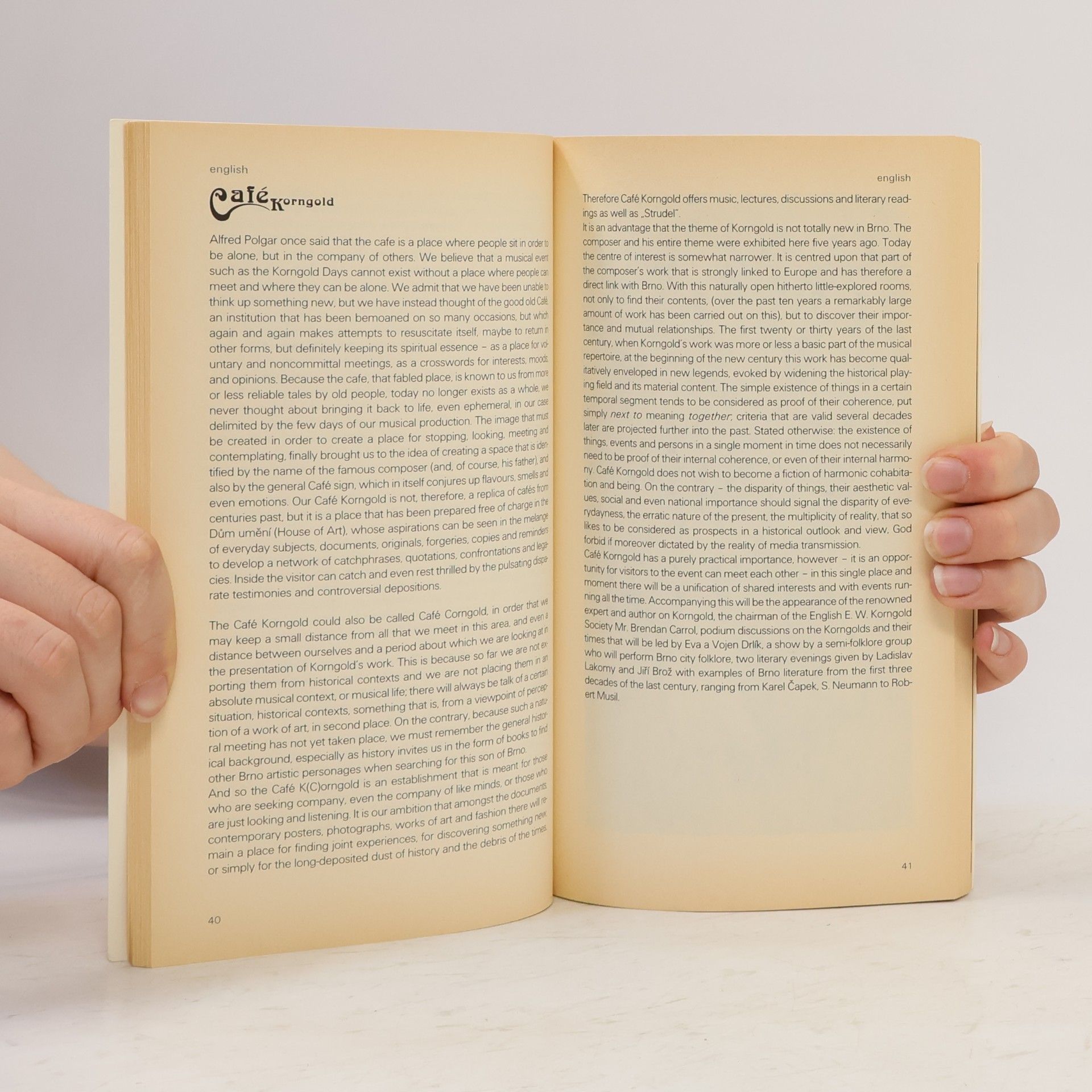 Various authors Hudebni dny Ericha Wolfganga Korngolda