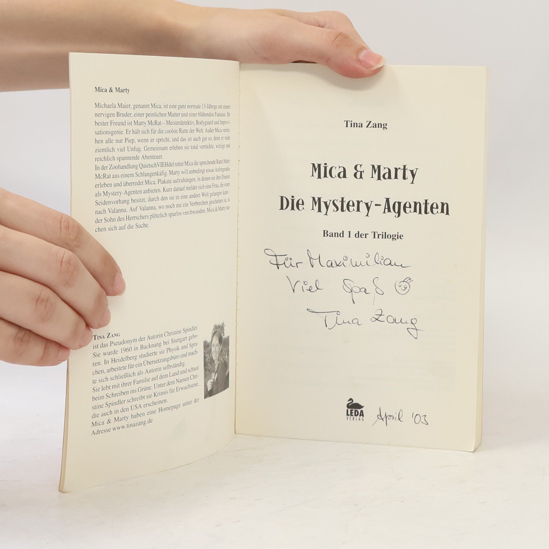 Tina Zang Die Mystery-Agenten 1
