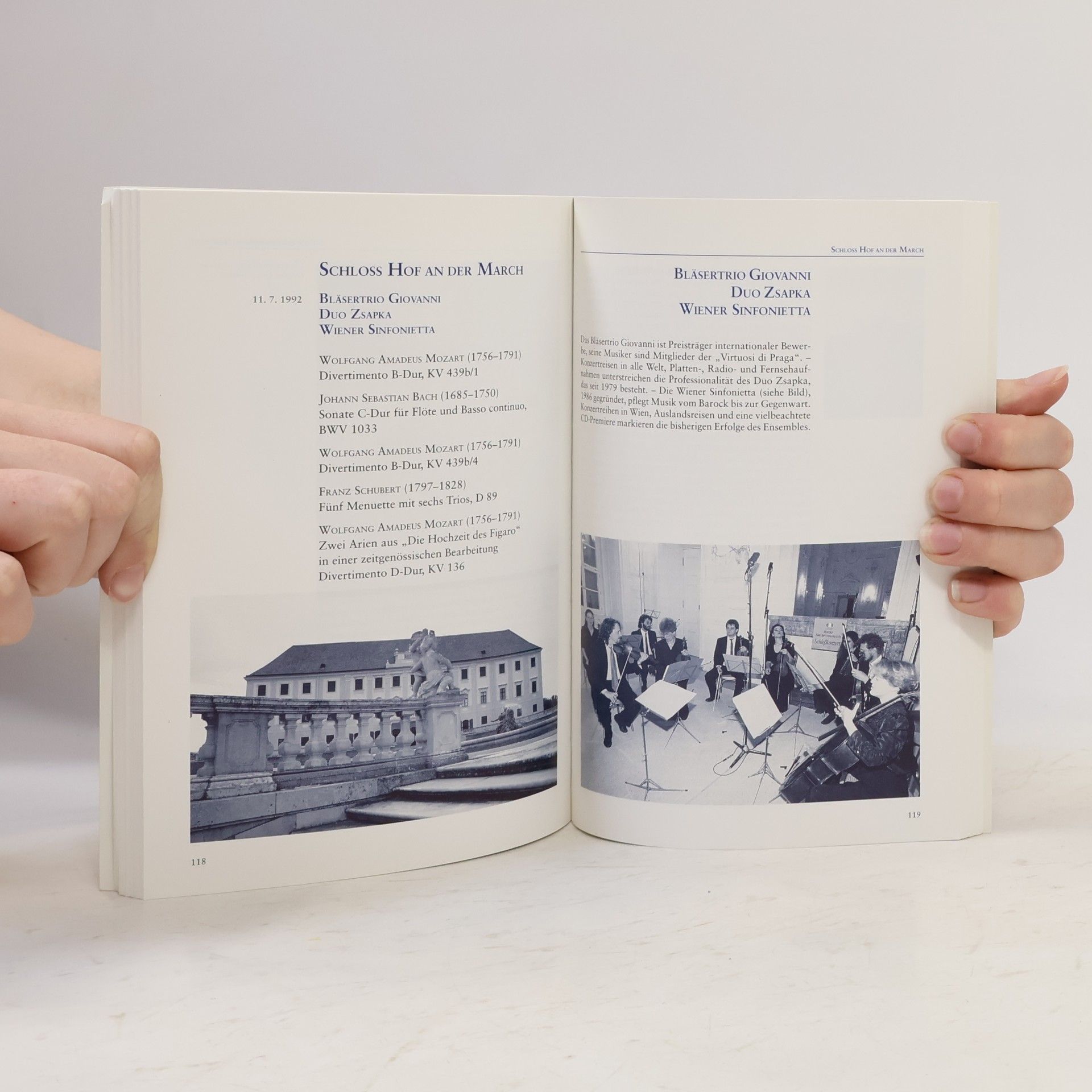 Kolektiv autorů Schlosskonzerte 1982 - 1998 : Schauplätze einer musikalischen Zusammenarbeit in Niederösterreich, Böhmen, Mähren und der Slowakei