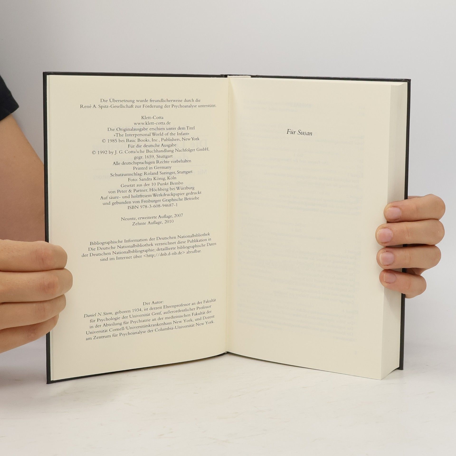 Daniel N. Stern Die Lebenserfahrung des Säuglings - Mit einer neuen Einleitung des Autors