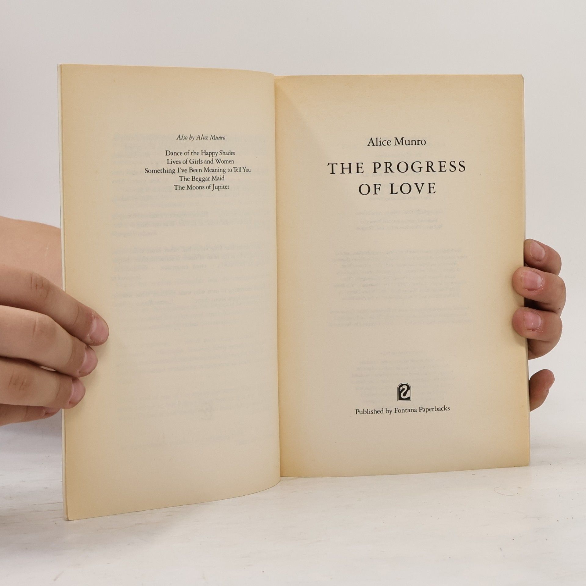 Alice Munro The Progress of Love