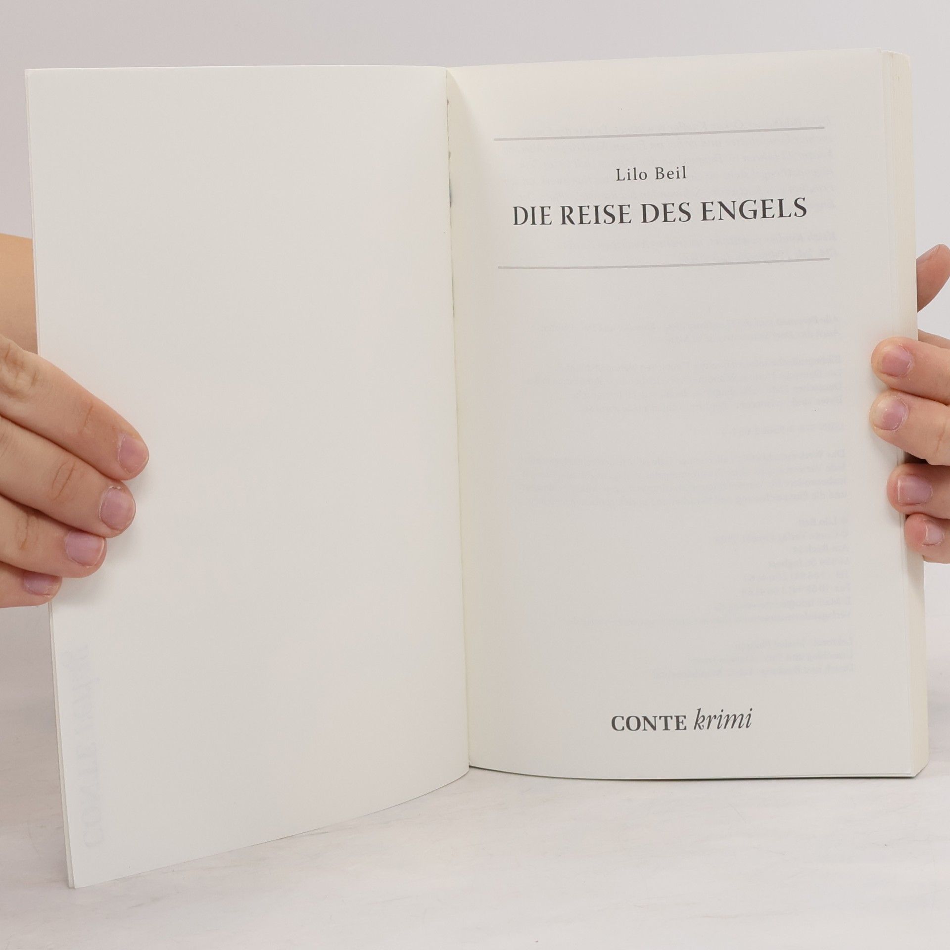 Lilo Beil Conte Krimi: Die Reise des Engels