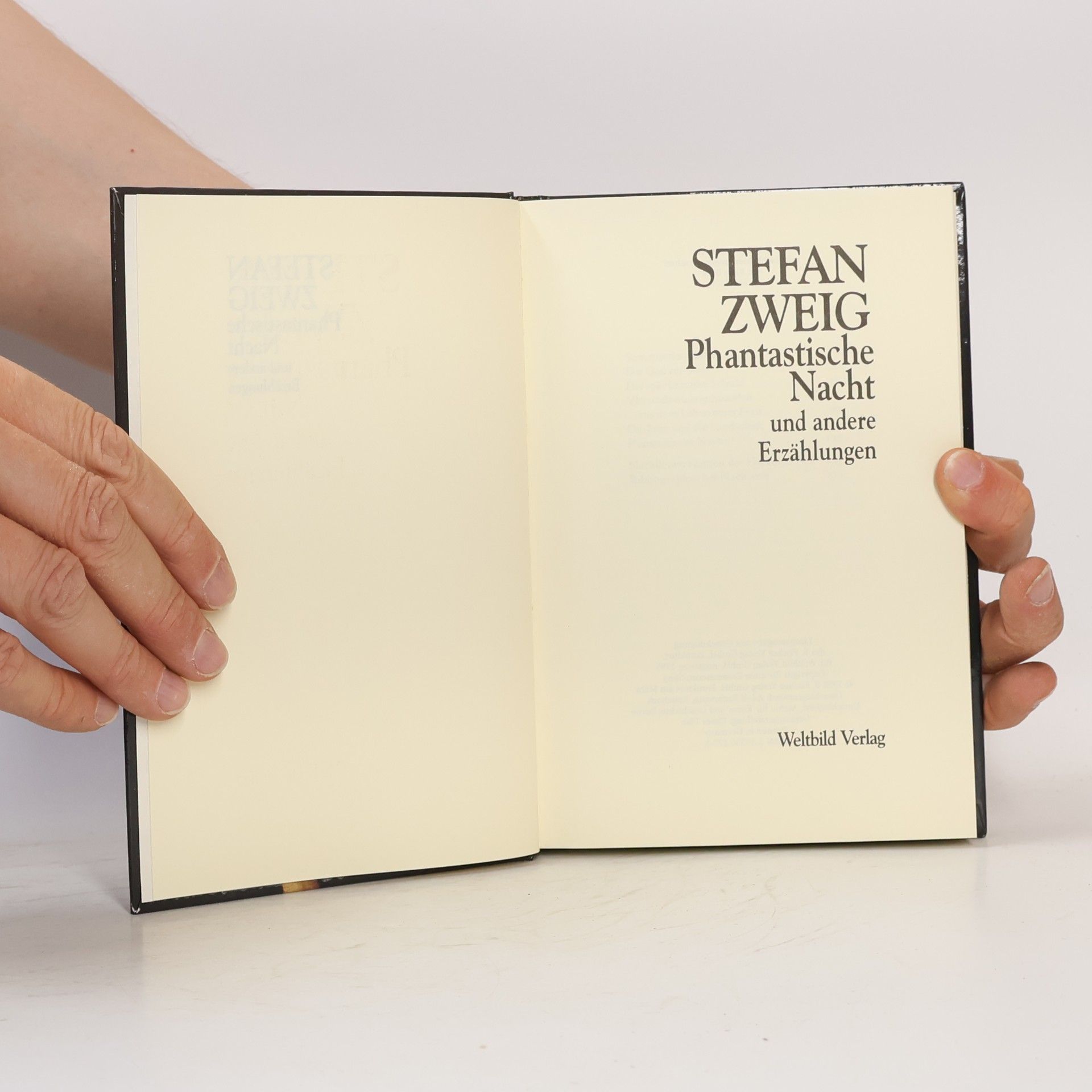 Stefan Zweig Phantastische Nacht und andere Erzählungen
