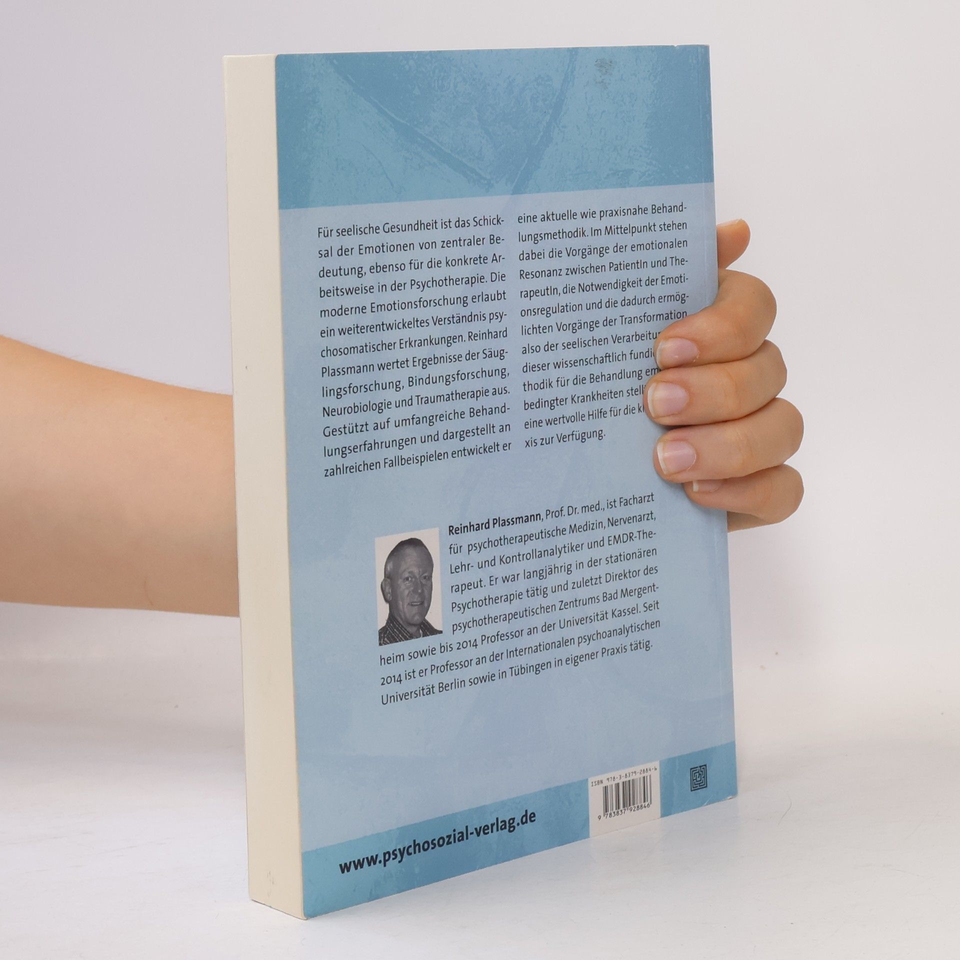 Reinhard Plassmann Psychotherapie der Emotionen