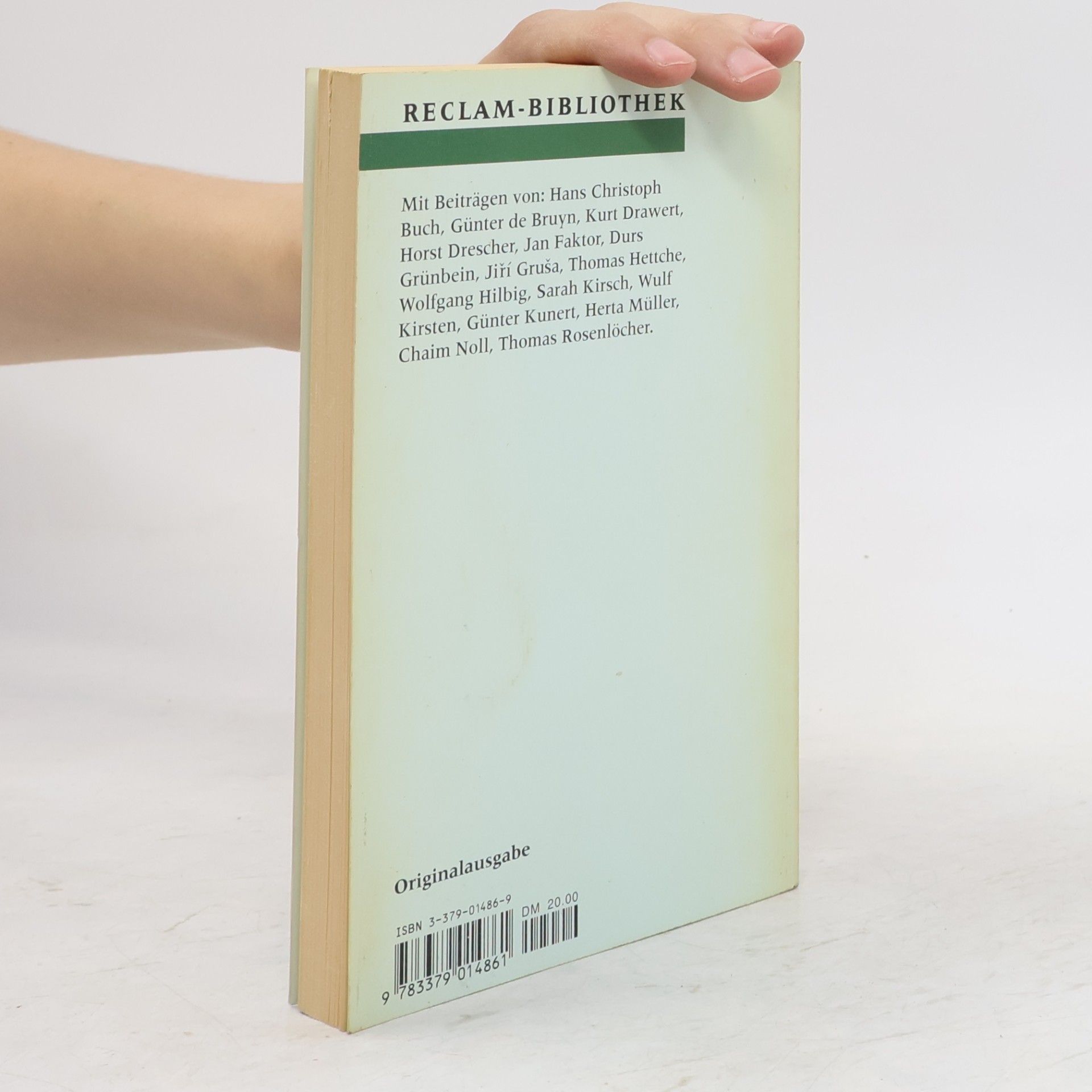 Thomas Rietzschel Reclam-Bibliothek: Über Deutschland
