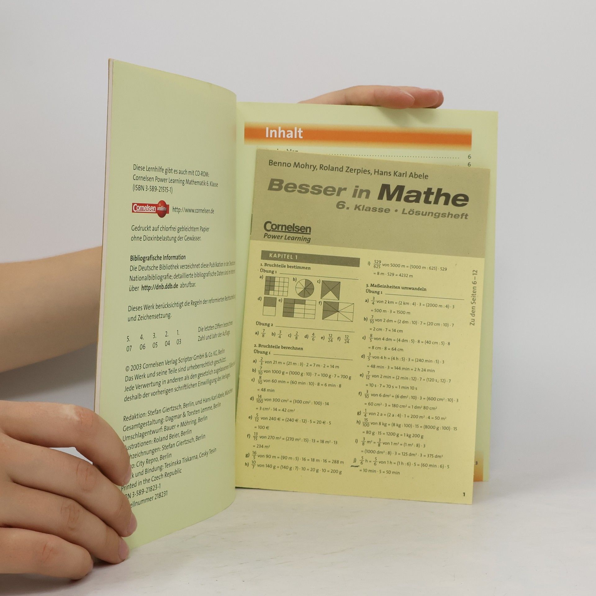 Benno Mohry Besser in Mathe 6. Klasse