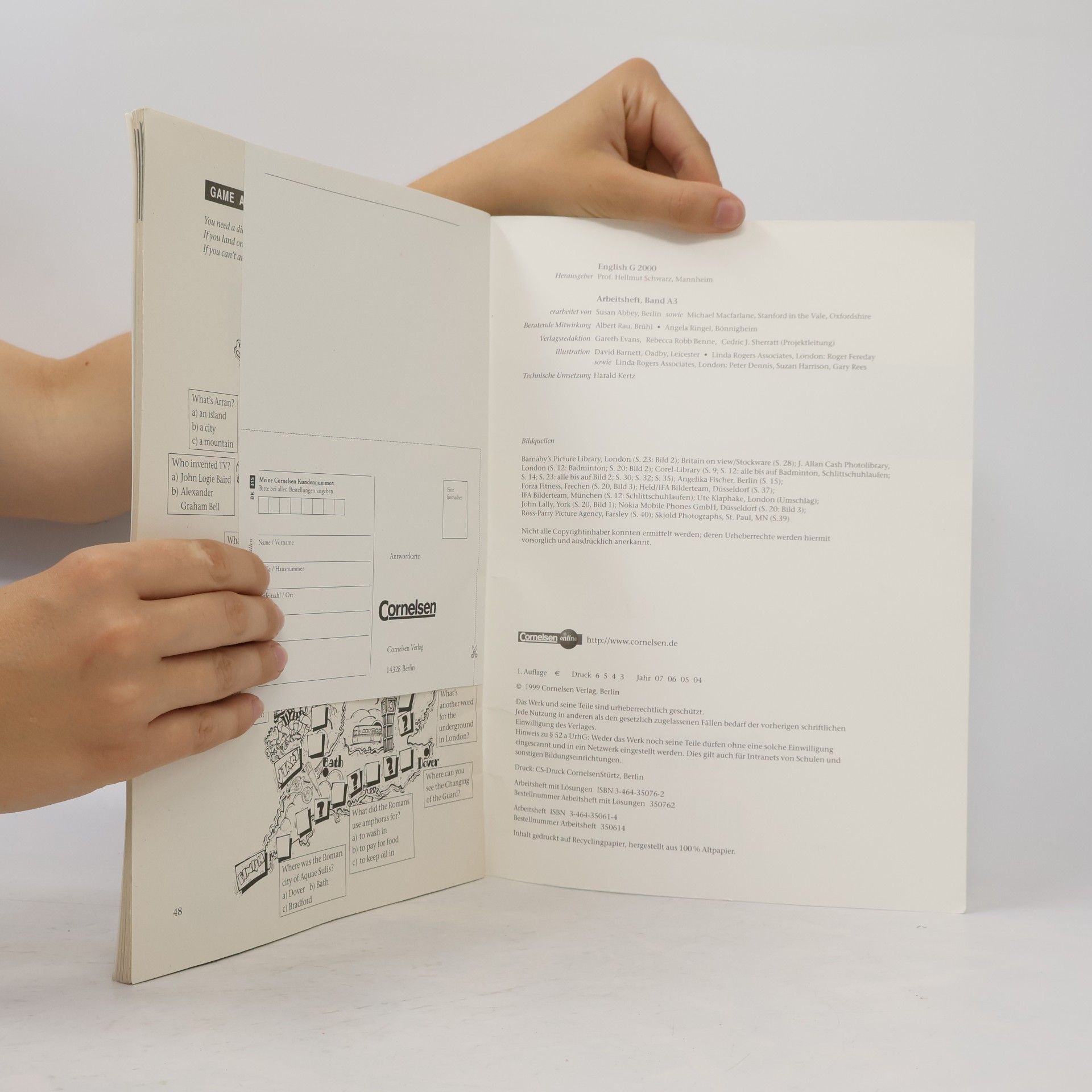 Hellmut Schwarz English G 2000 - A3 Workbook mit Lösungen