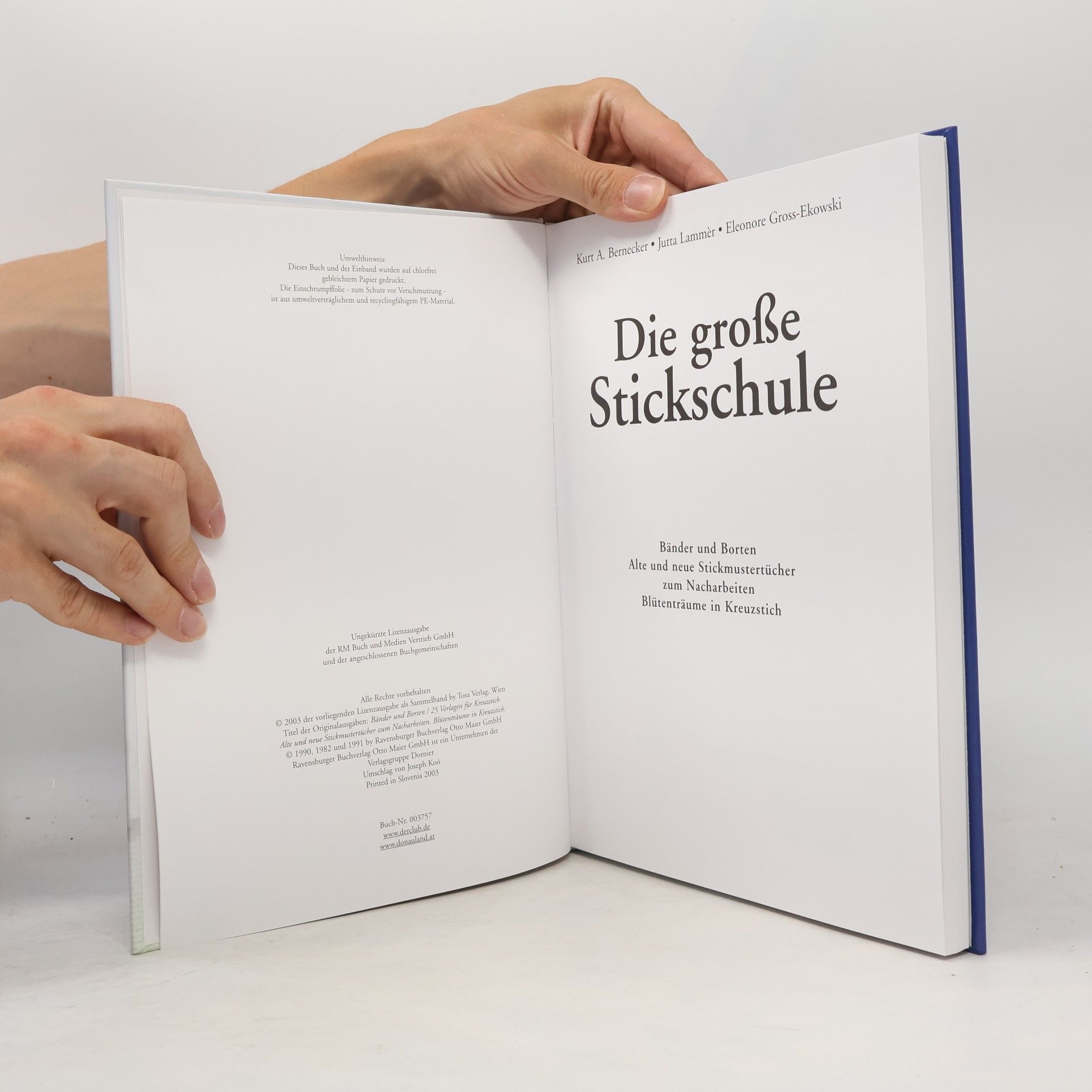Kurt A. Bernecker Die grosse Stickschule