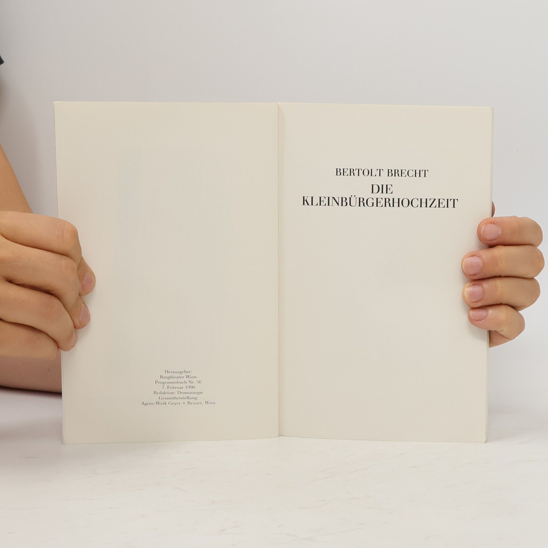 Bertolt Brecht Die Kleinbürgerhochzeit