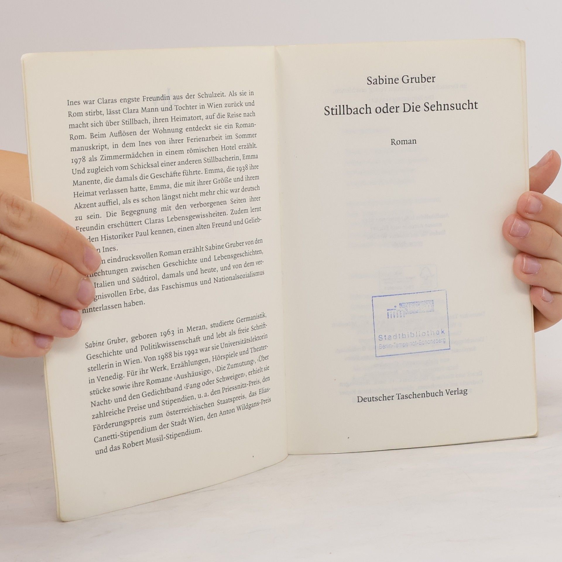 Sabine Gruber Stillbach oder die Sehnsucht