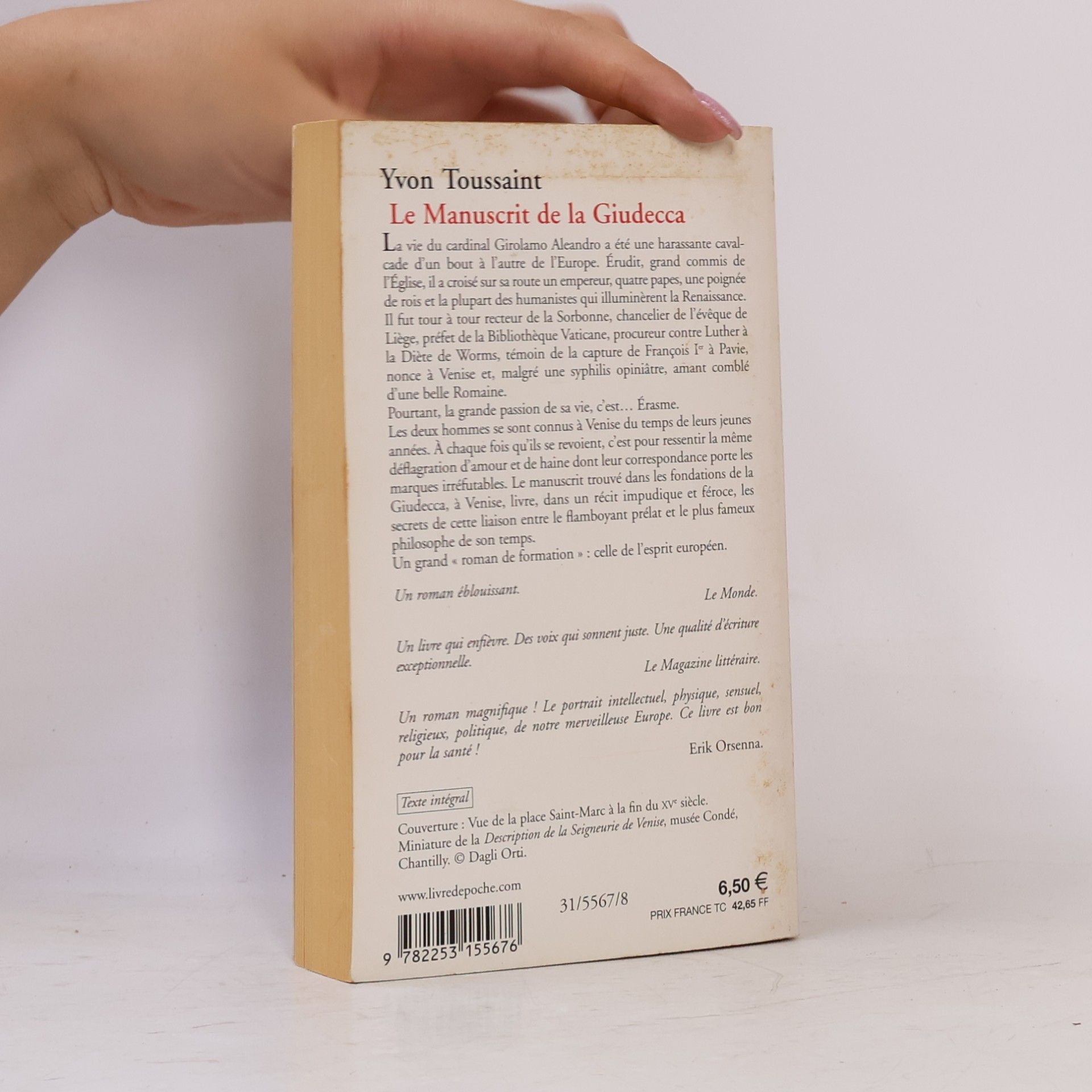 Yvon Toussaint Le Livre de Poche: Le Manuscrit de la Giudecca