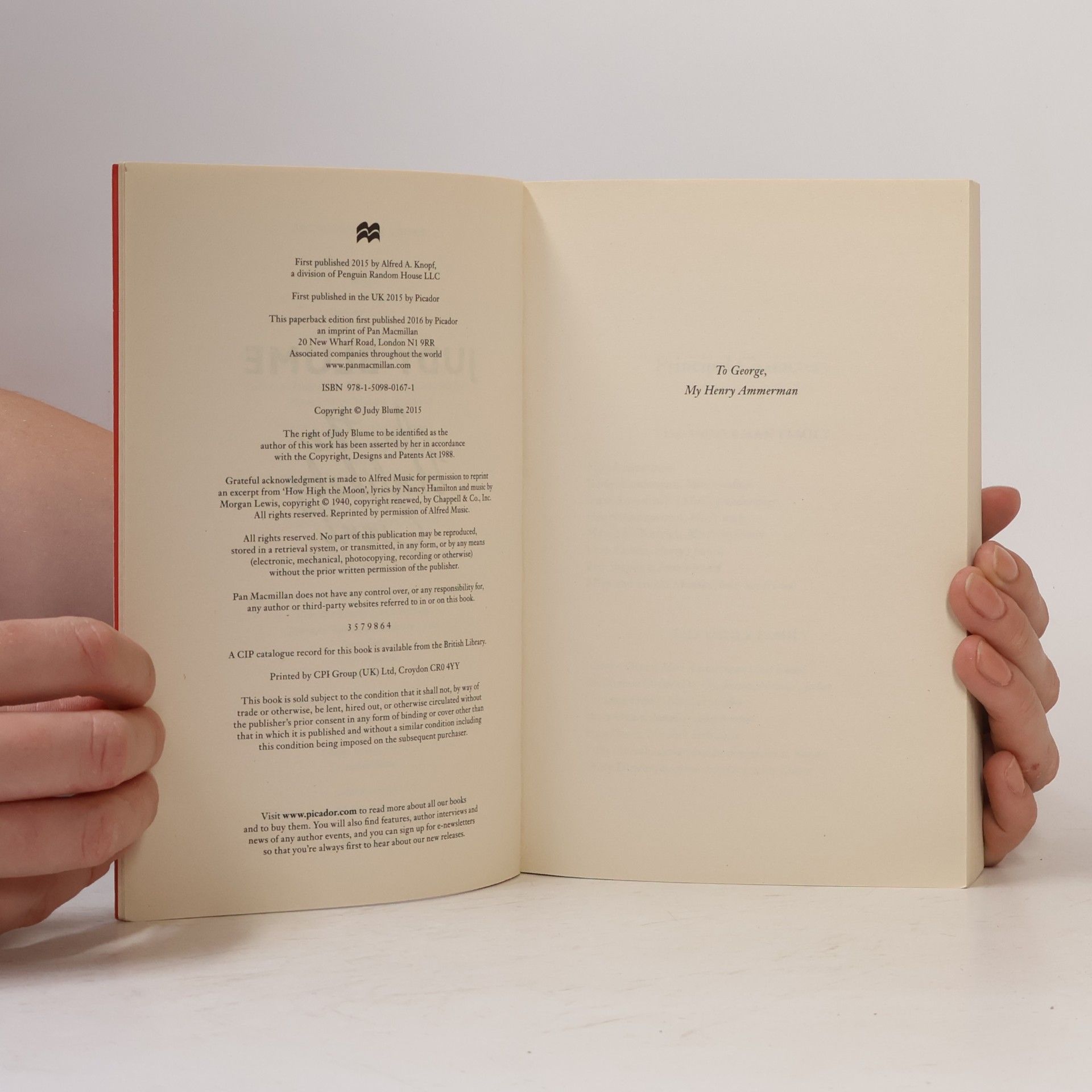 Judy Blume In the Unlikely Event