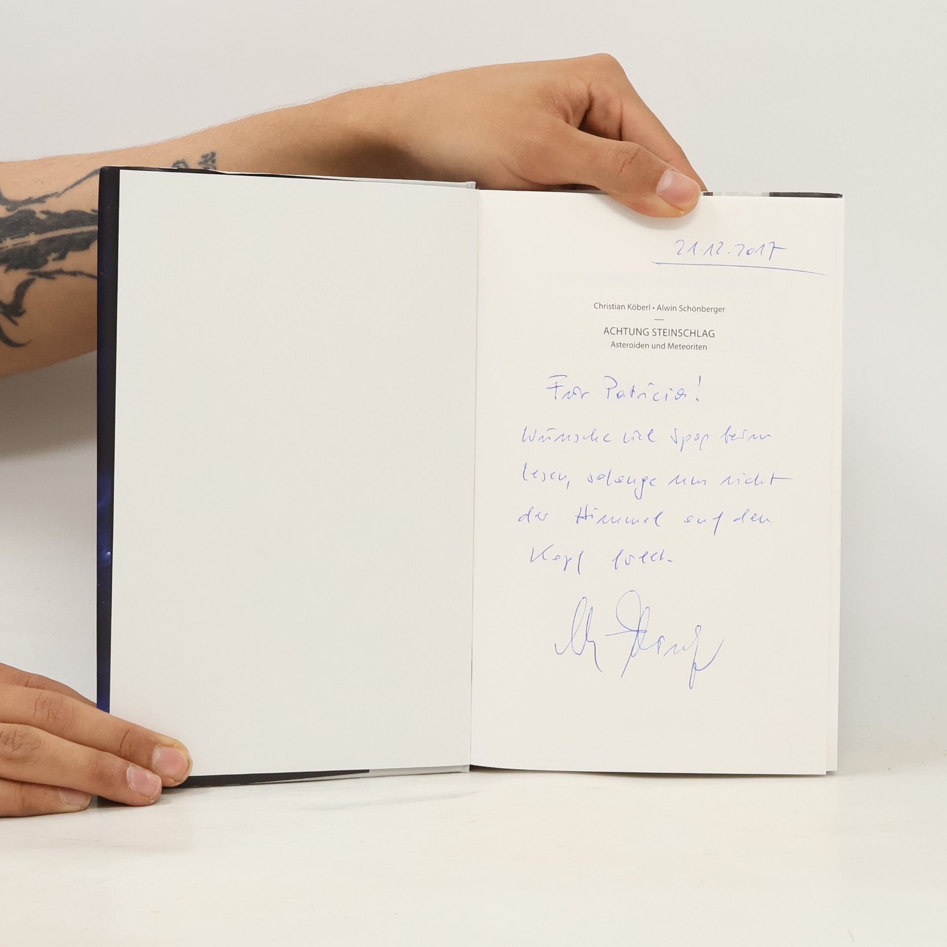 Christian Köberl Achtung Steinschlag