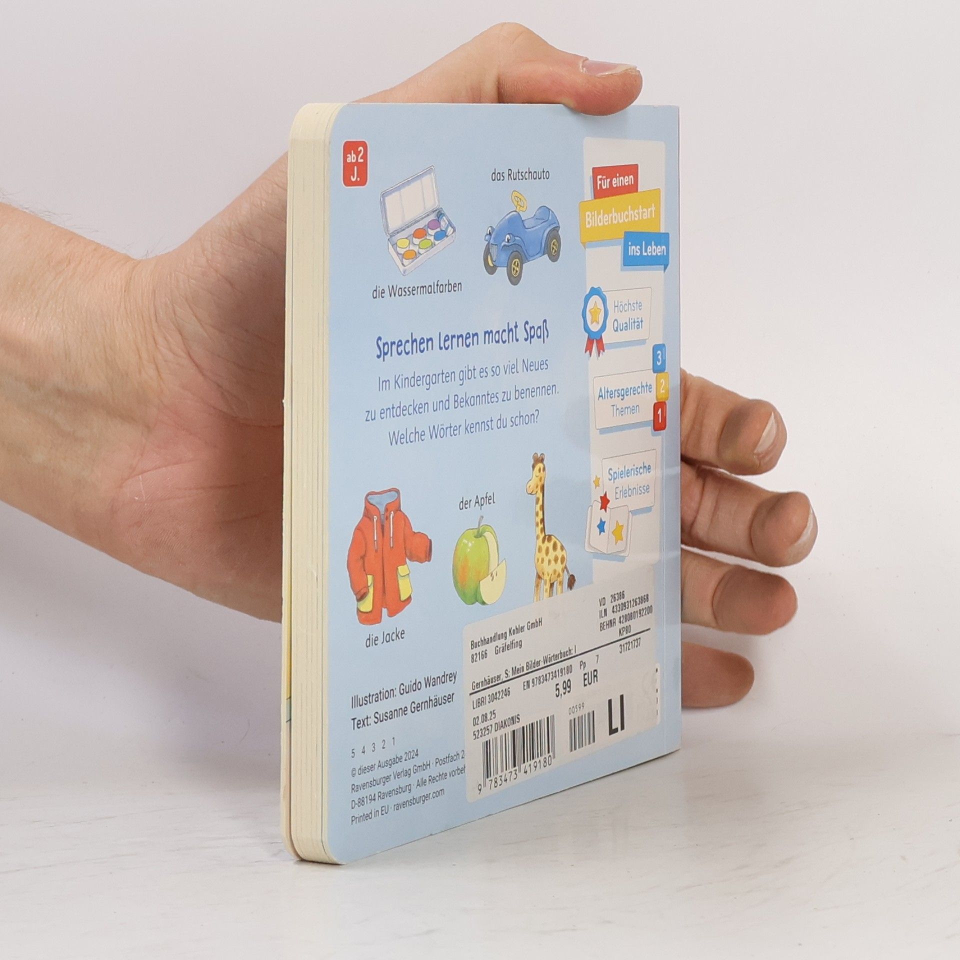 Susanne Gernhäuser Mein Bilder-Wörterbuch: Im Kindergarten