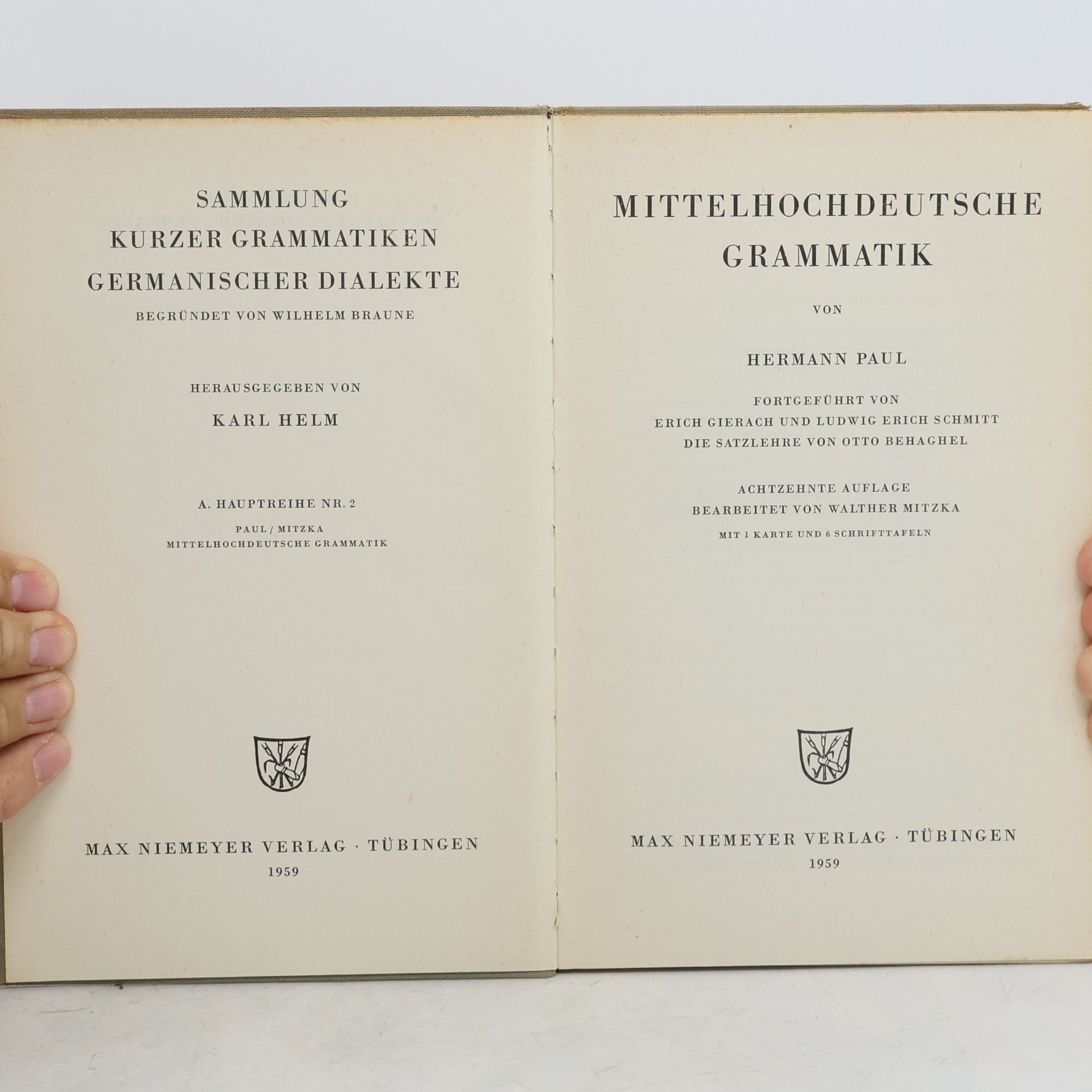 Hermann Paul Mittelhochdeutsche Grammatik