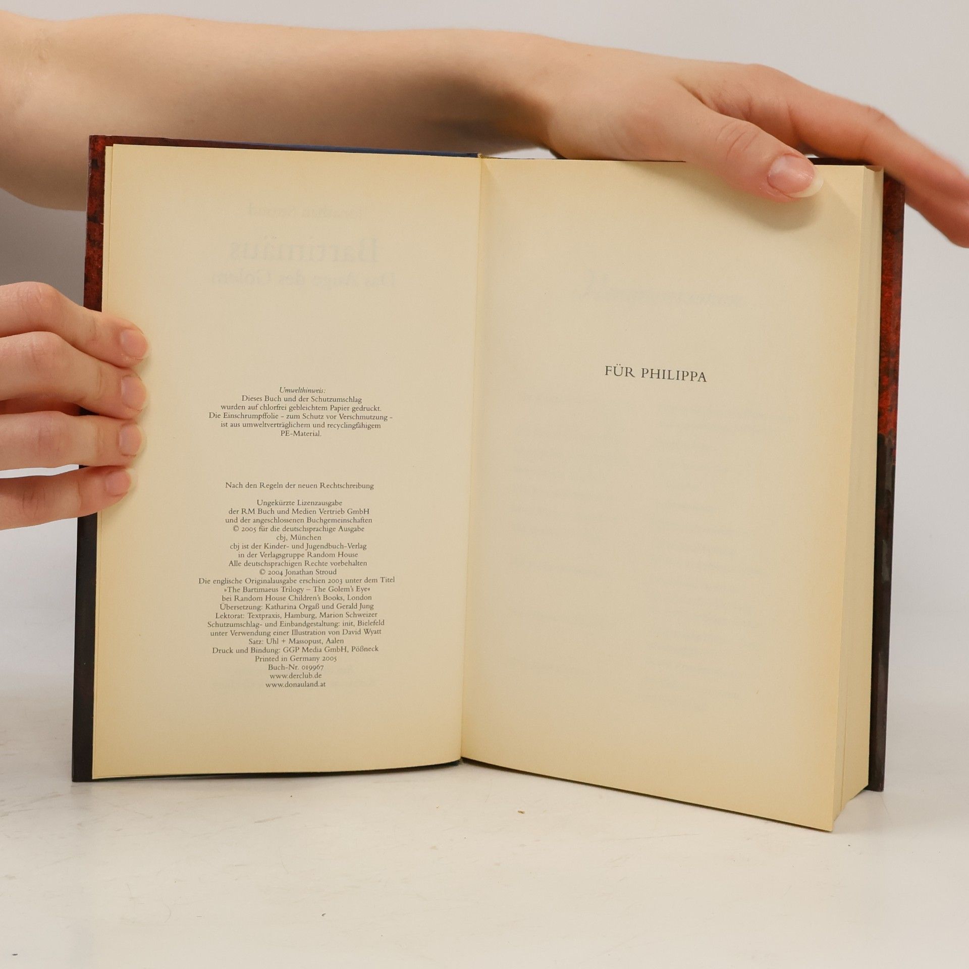 Jonathan Stroud Bartimäus. Das Auge des Golem