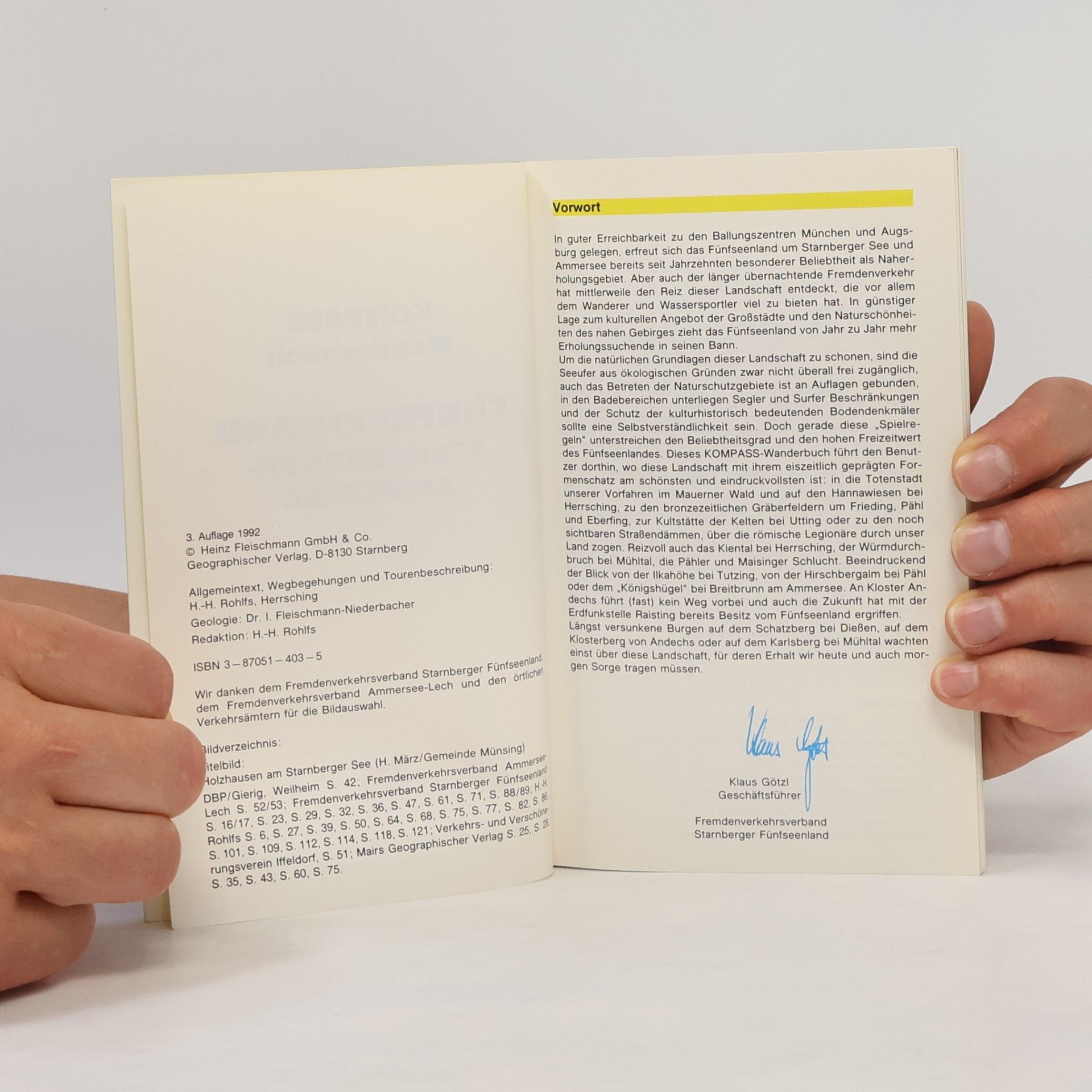 Horst Hennek Rohlfs Kompass Wanderbuch - 926: Fünfseenland