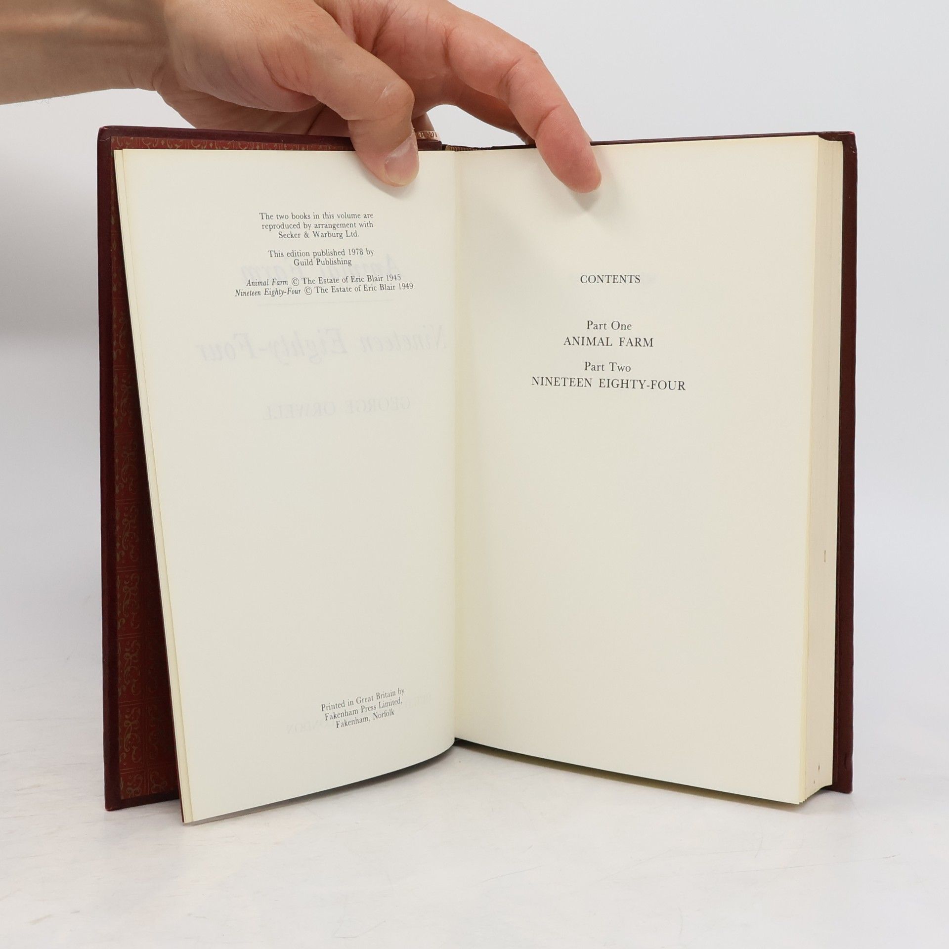 George Orwell Animal Farm. Nineteen Eighty-Four