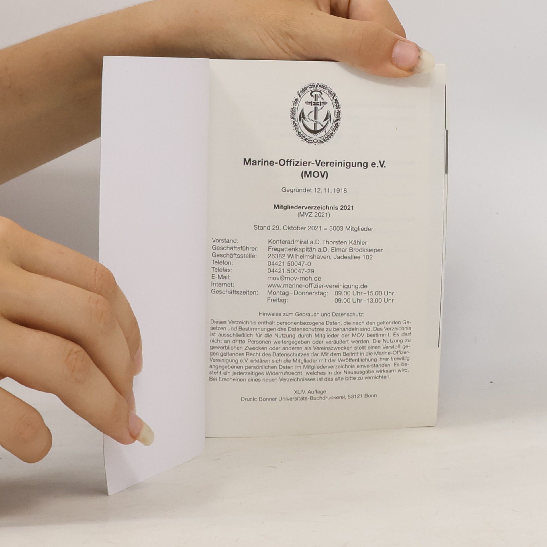 Autorenkollektiv Marine Offizier Vereinigung e. V. 2021