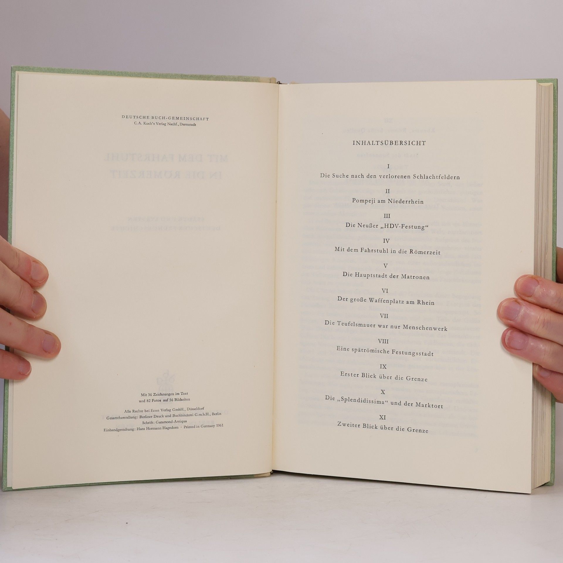 Rudolf Pörtner Mit dem Fahrstuhl in die Römerzeit