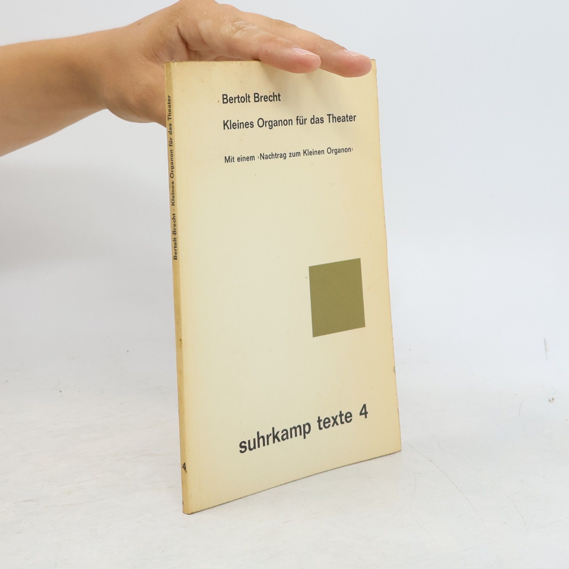 Bertolt Brecht Kleines Organon für das Theater 4