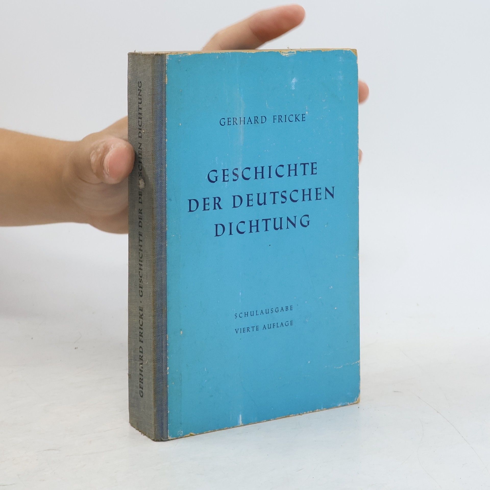 Gerhard Fricke Geschichte der deutschen dichtung