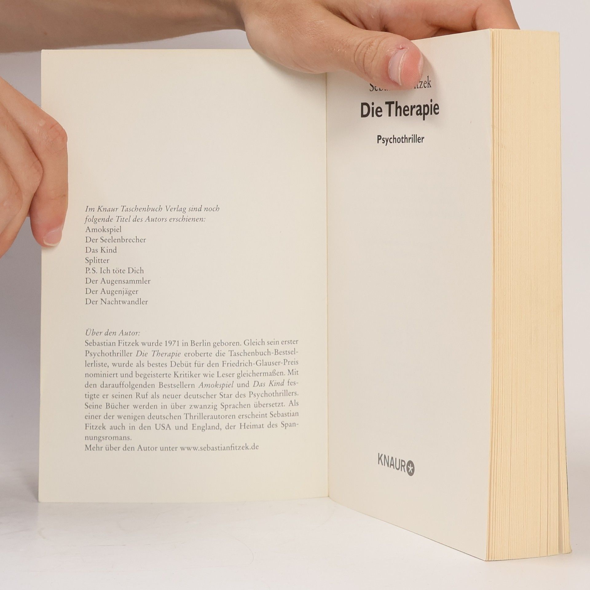 Sebastian Fitzek Die Therapie