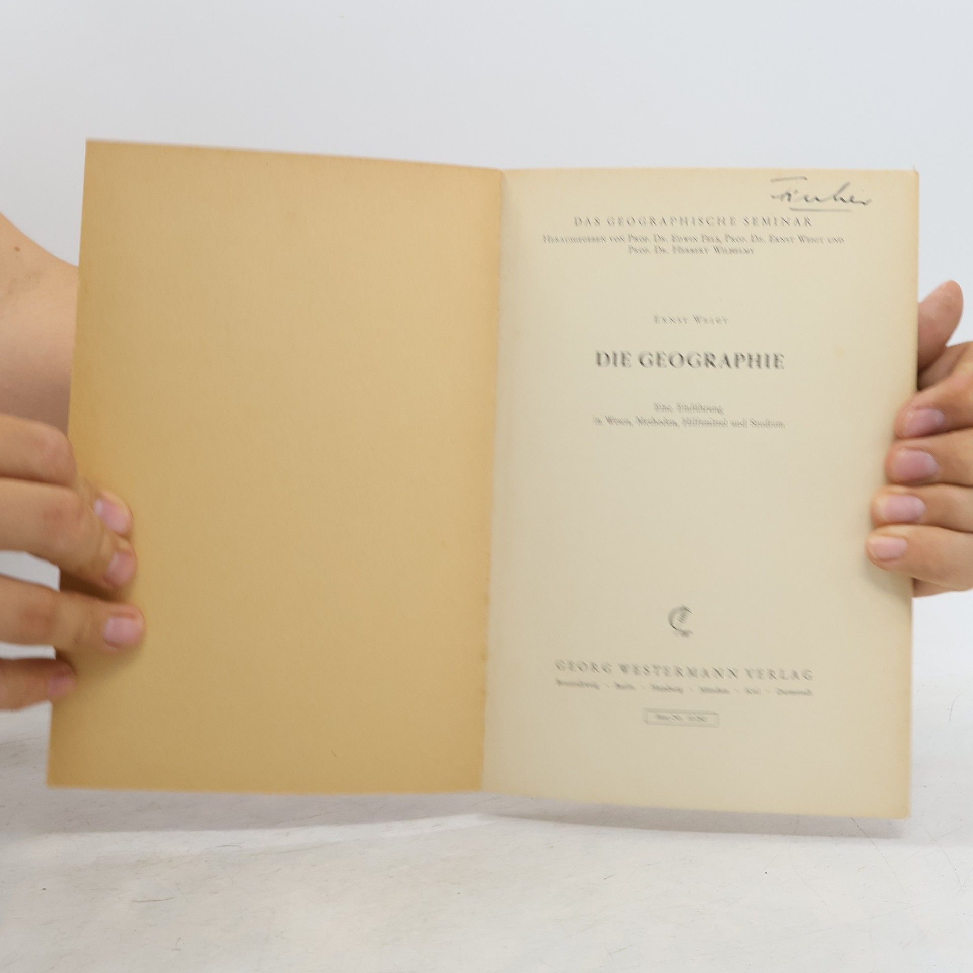 Ernst Weigt Die Geographie