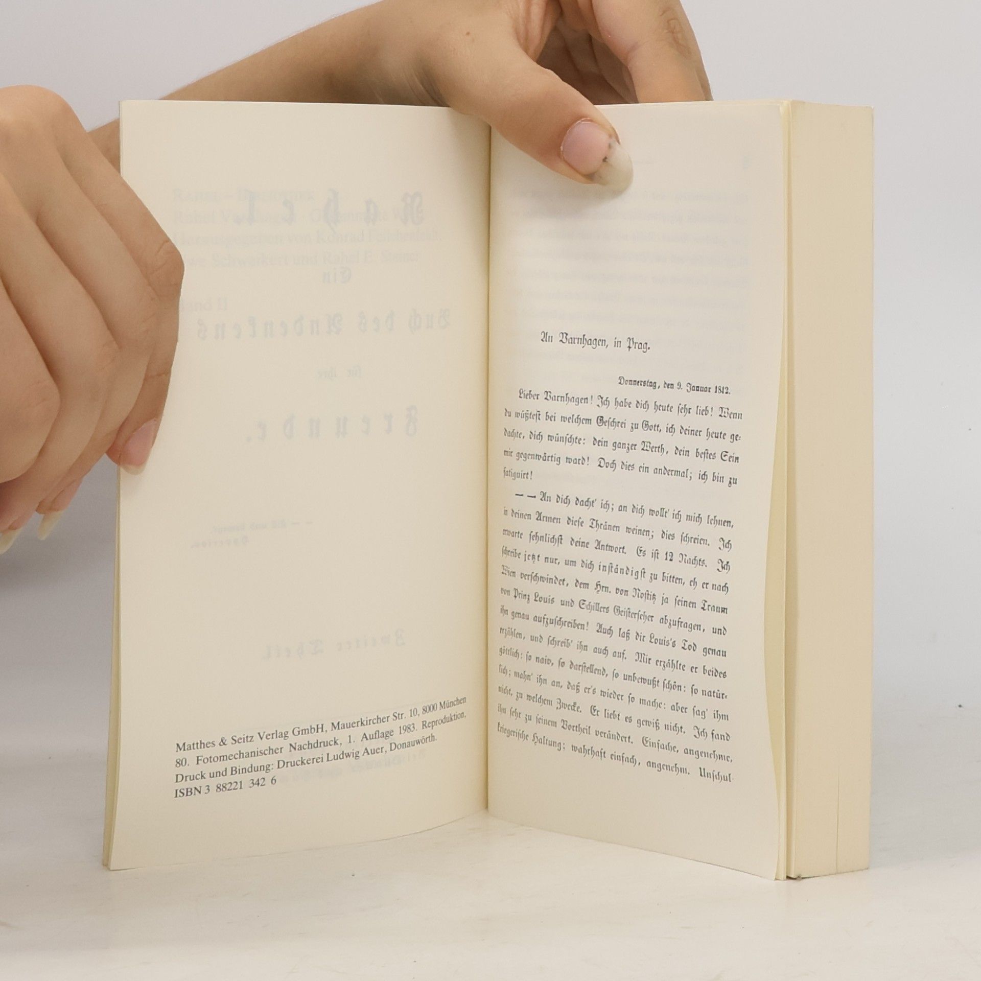 Konrad Feilchenfeldt Rahel. Buch des Andenkens II