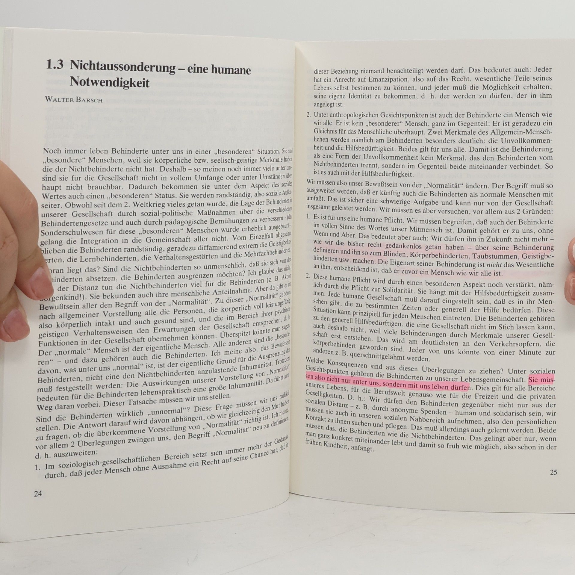 Manfred Rosenberger Ratgeber gegen Aussonderung