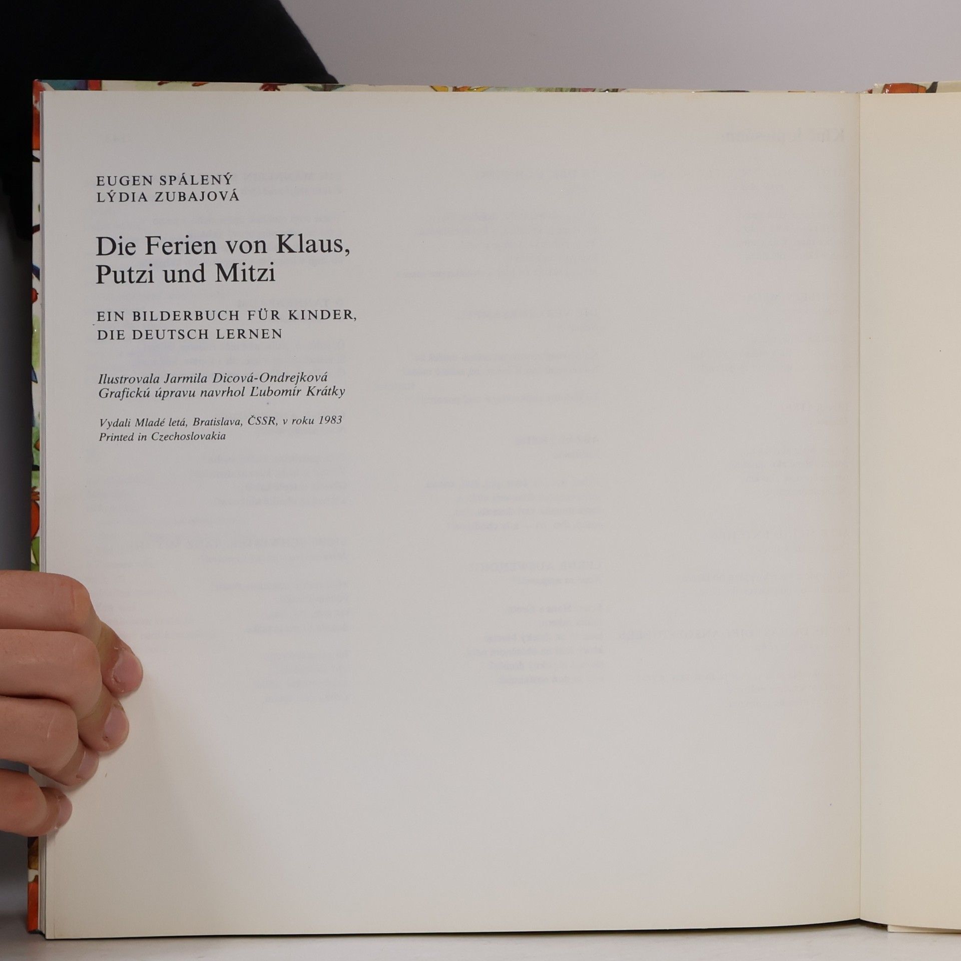 Lýdia Zubajová Die Ferien von Klaus, Putzi und Mitzi. Ein Bilderbuch für Kinder, die deutsch lernen