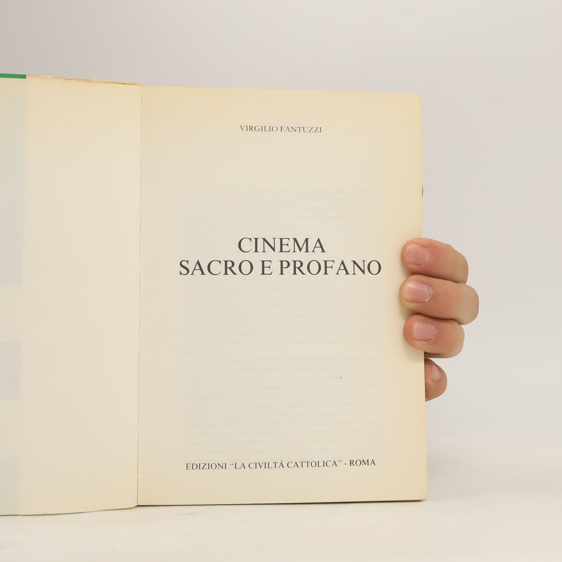 Virgilio Fantuzzi Cinema sacro e profano
