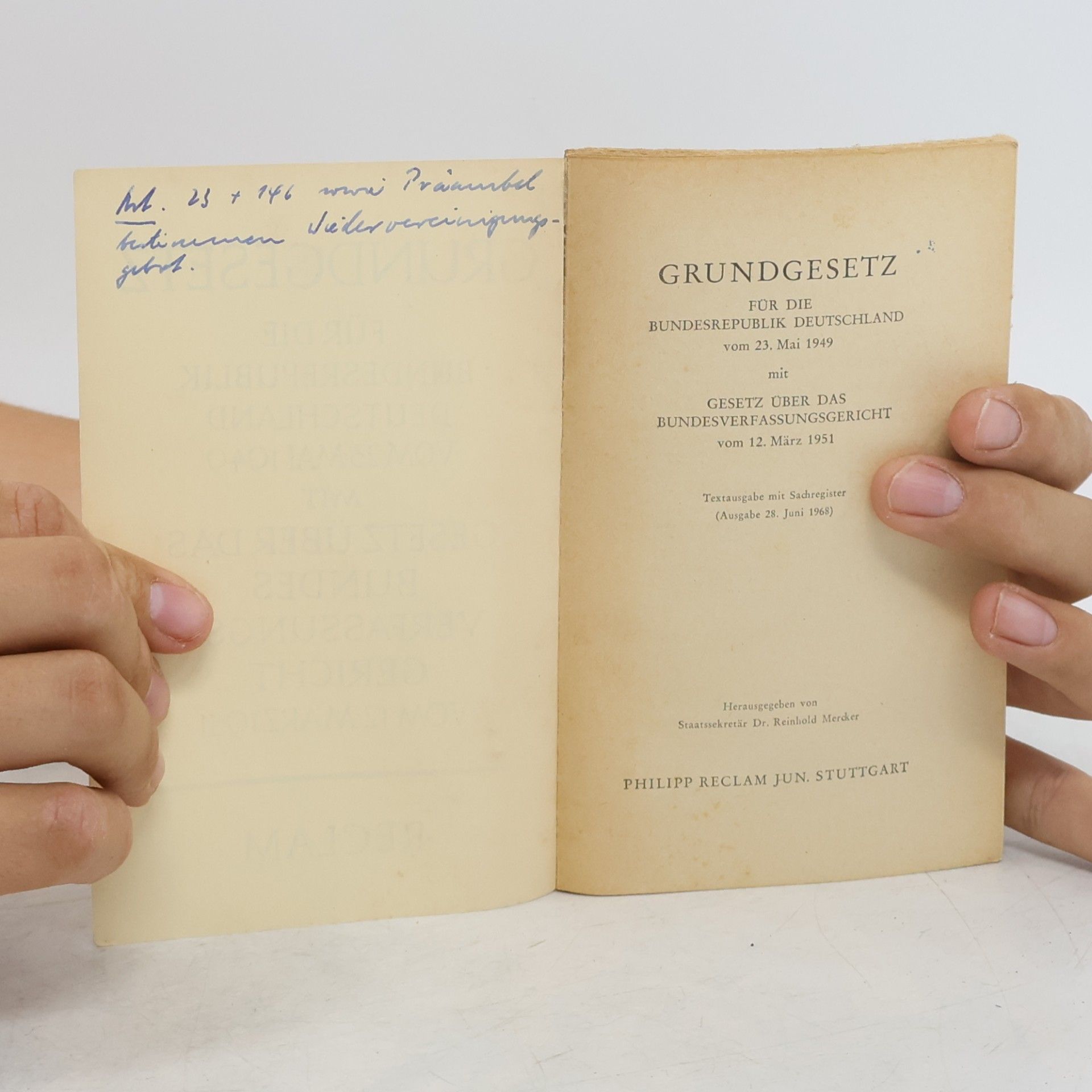 Autorenkollektiv Grundgesetz für die Bundesrepublik Deutschland vom 23 Mai 1949