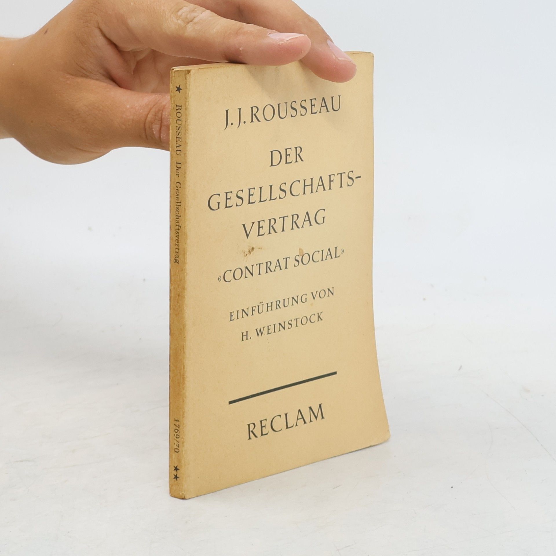 Jean-Jacques Rousseau Der Gesellschaftsvertrag