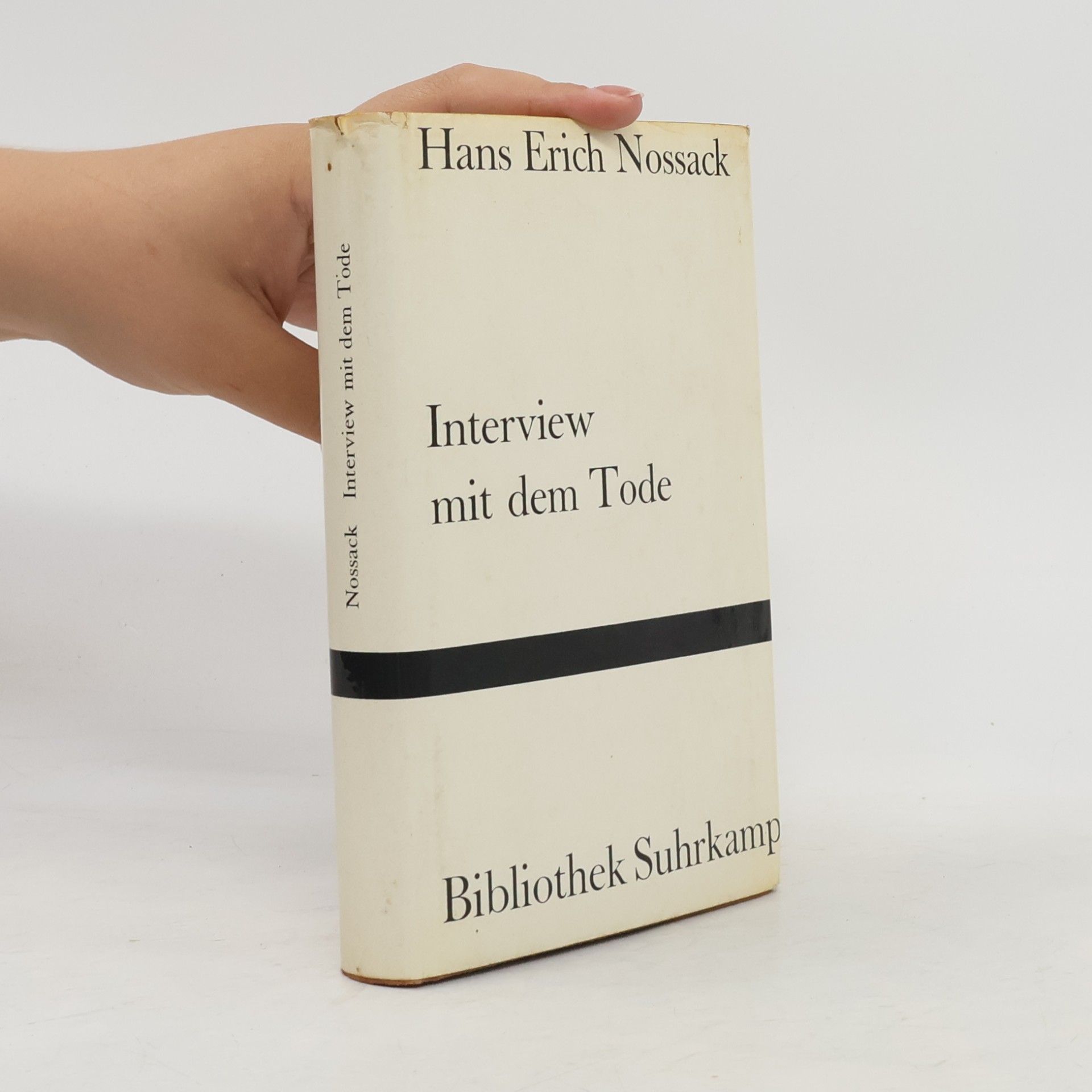 Nossack Hans Erich Interview mit dem Tode