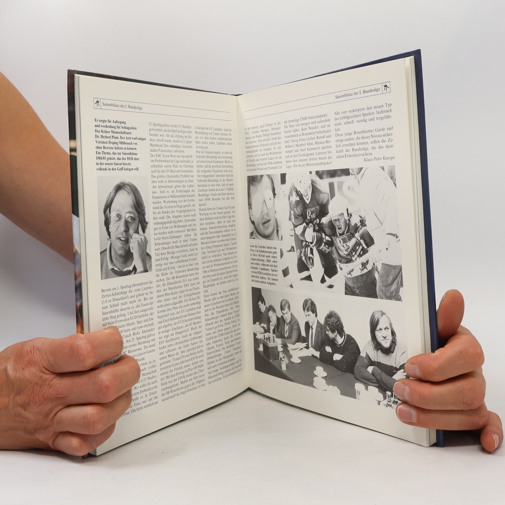 Klaus-Peter Knospe Eishockey-Jahrbuch 1985. Offizielles Jahrbuch des Deutschen Eishockey-Bundes in Zusammenarbeit mit der Redaktion des SPORT-Kurier