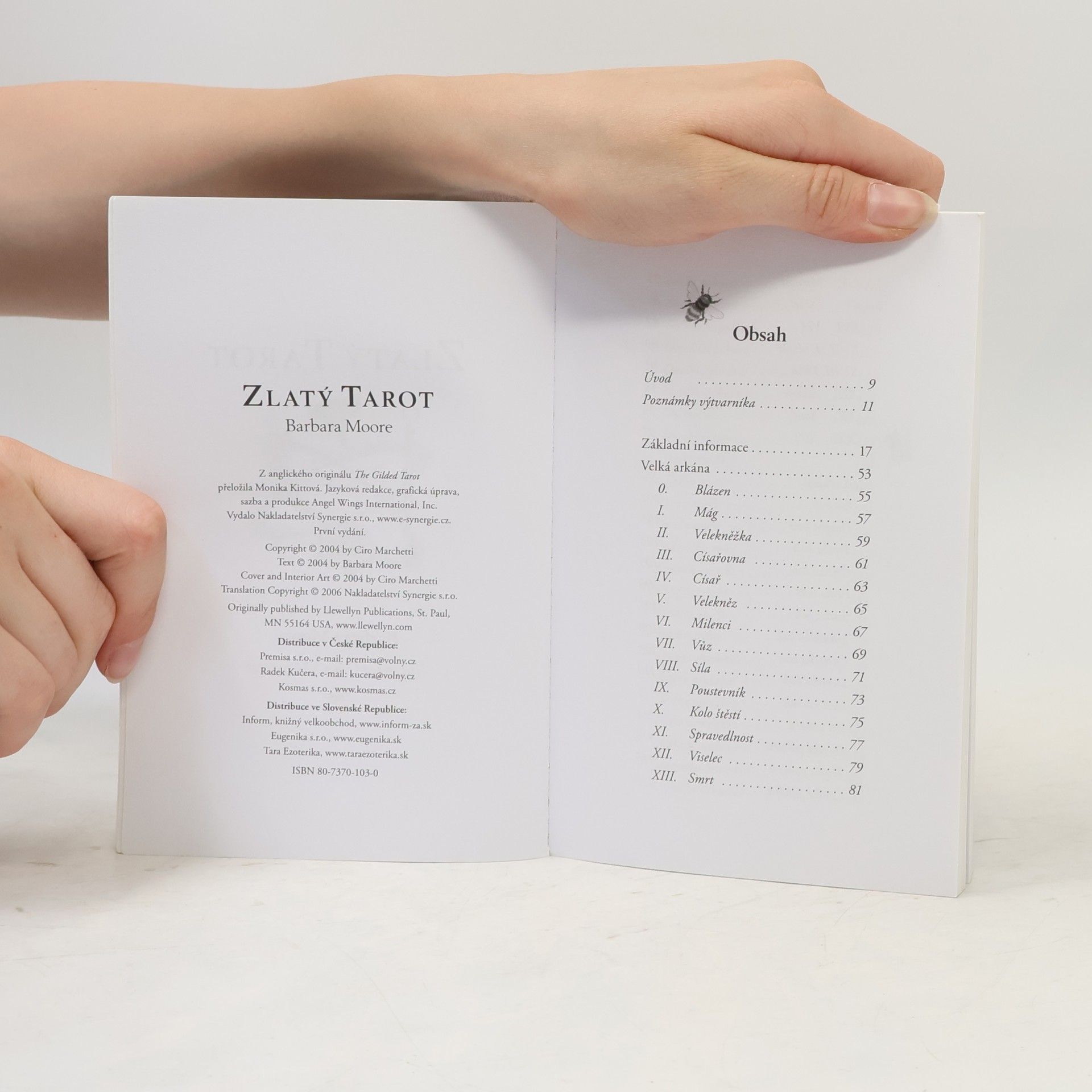 Barbara Moore Zlatý tarot: průvodce