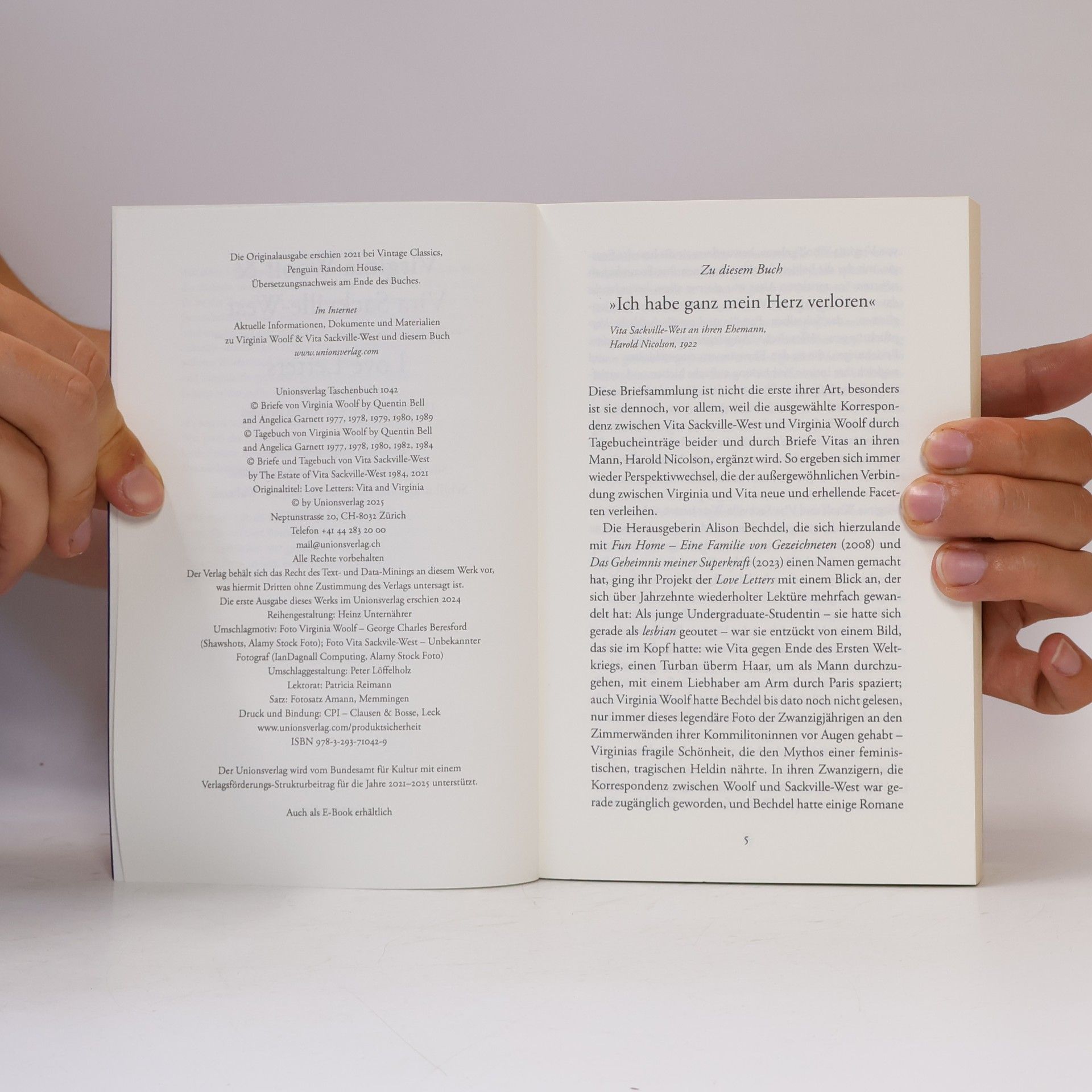 Virginia Woolf Unionsverlag Taschenbücher: Love Letters