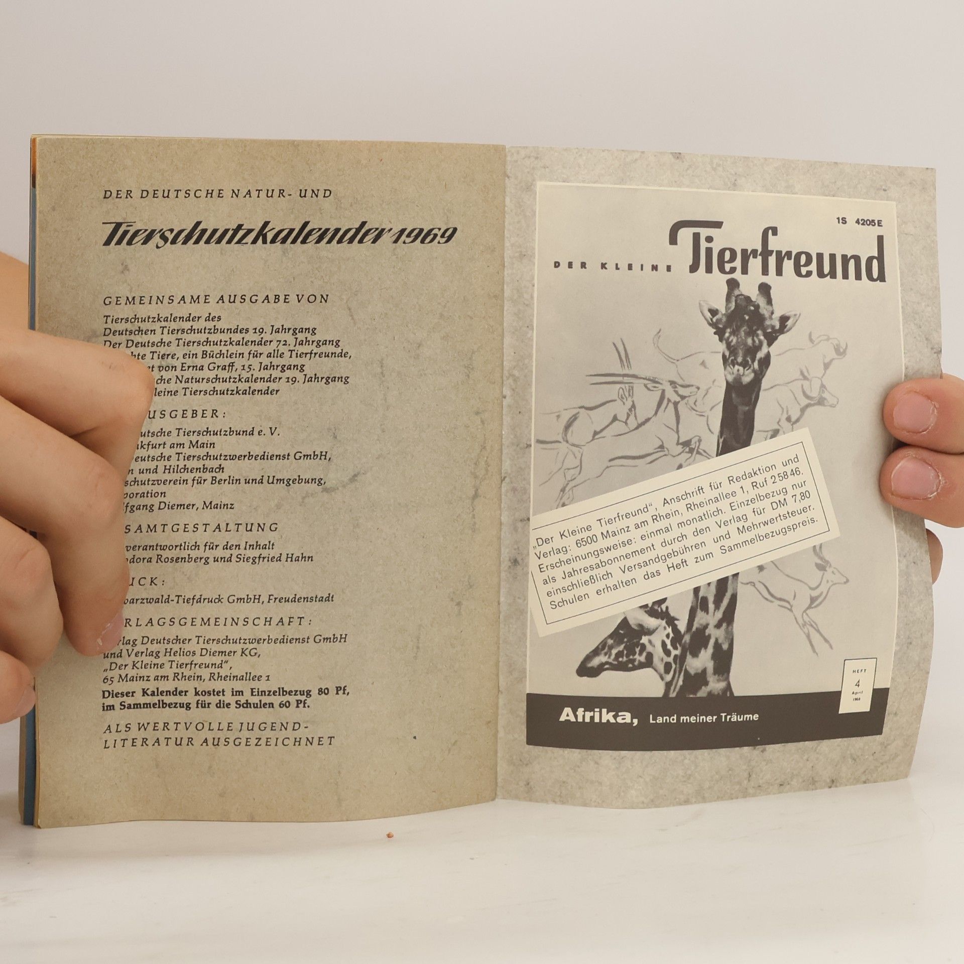 kolektiv Tierschutzkalender 1969