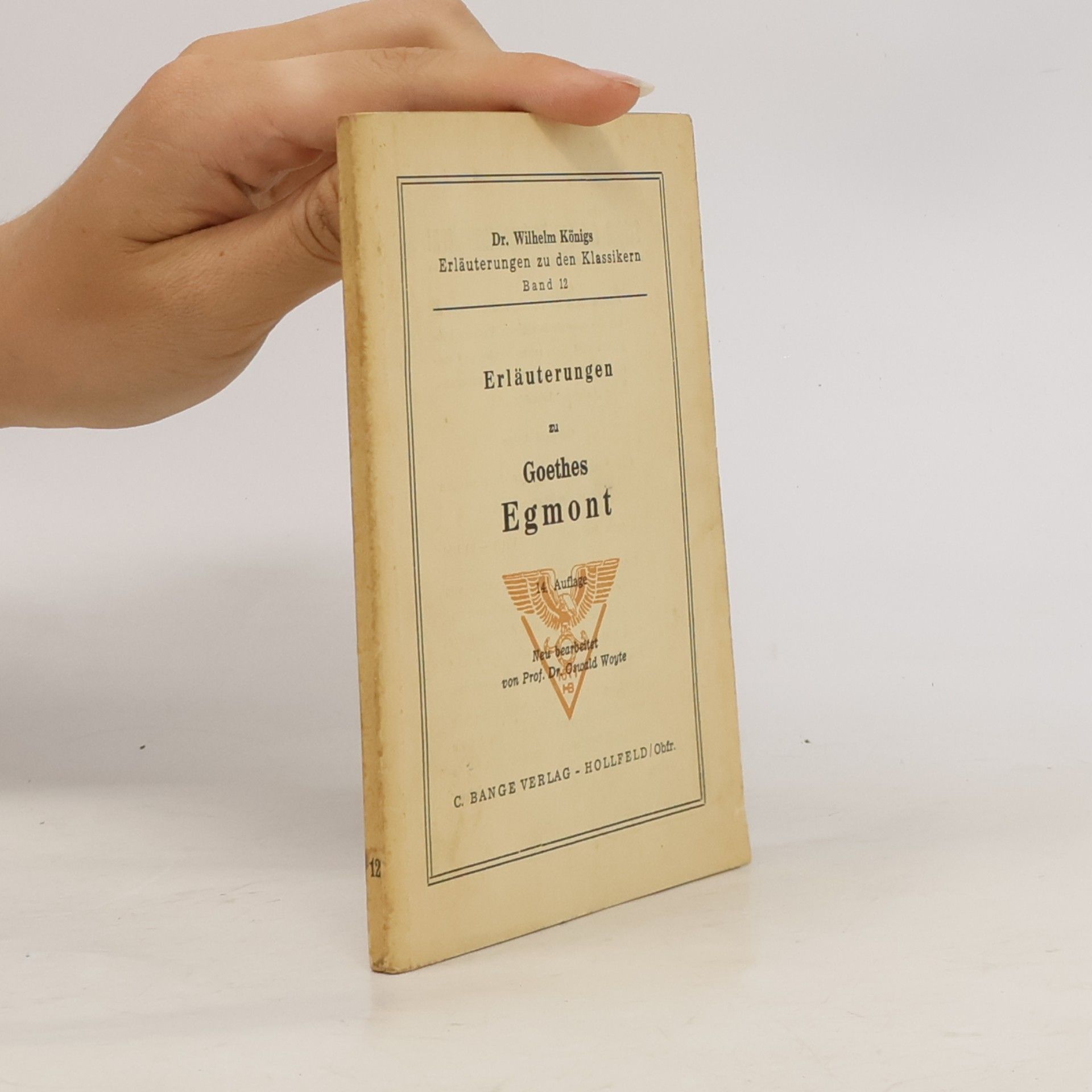 Oswald Woyte Erläuterungen zu Goethes Egmont