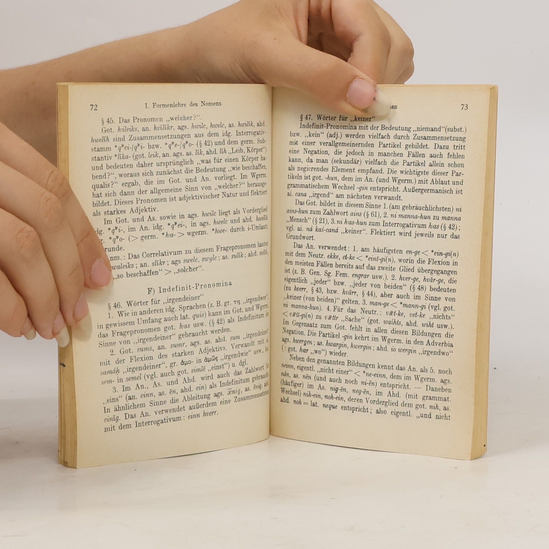 Hans Krahe Germanische Sprachwissenschaft II. Formenlehre