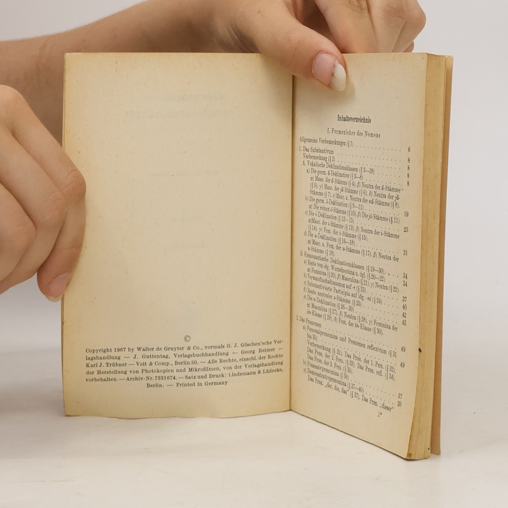 Hans Krahe Germanische Sprachwissenschaft II. Formenlehre