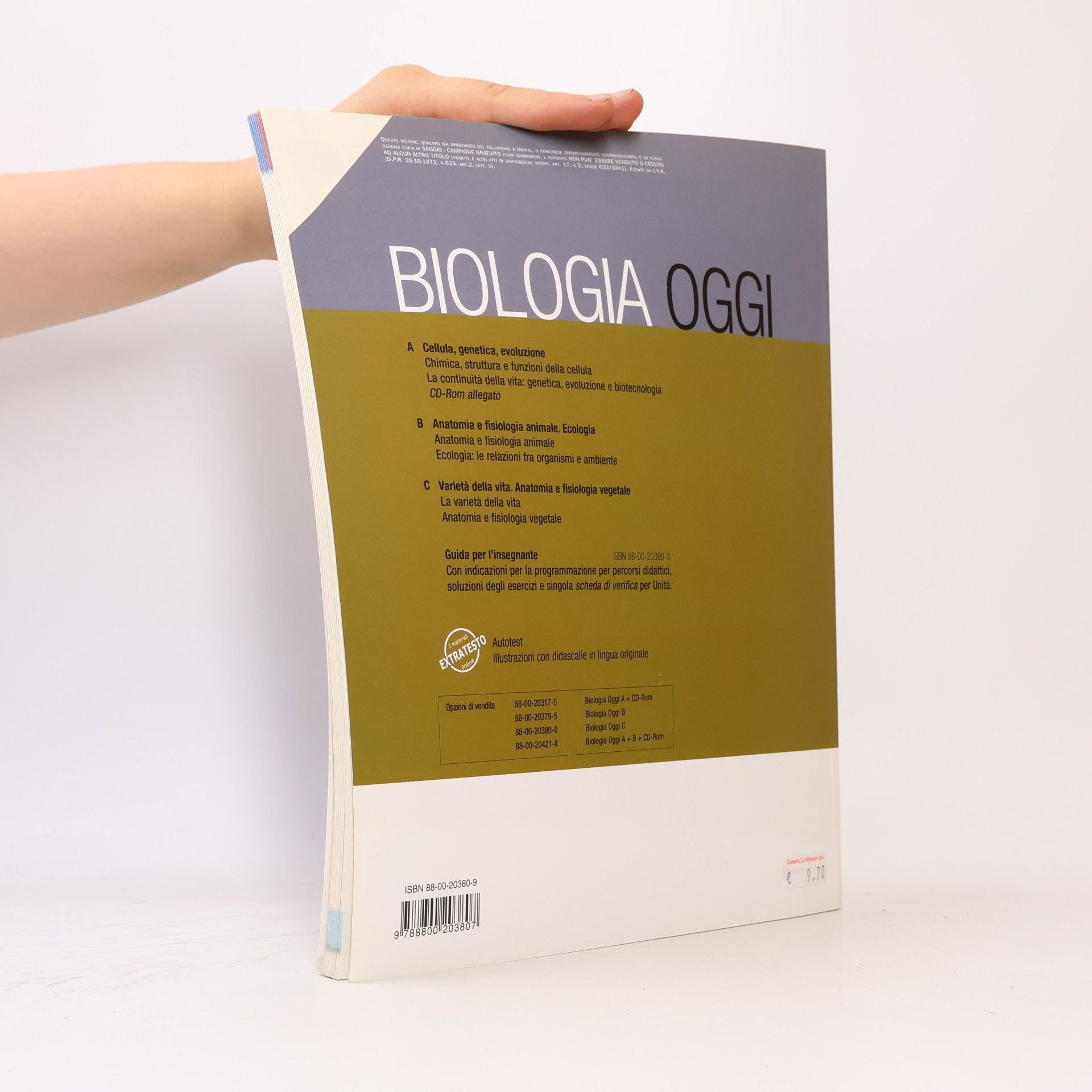 David Krogh Biologia Oggi C
