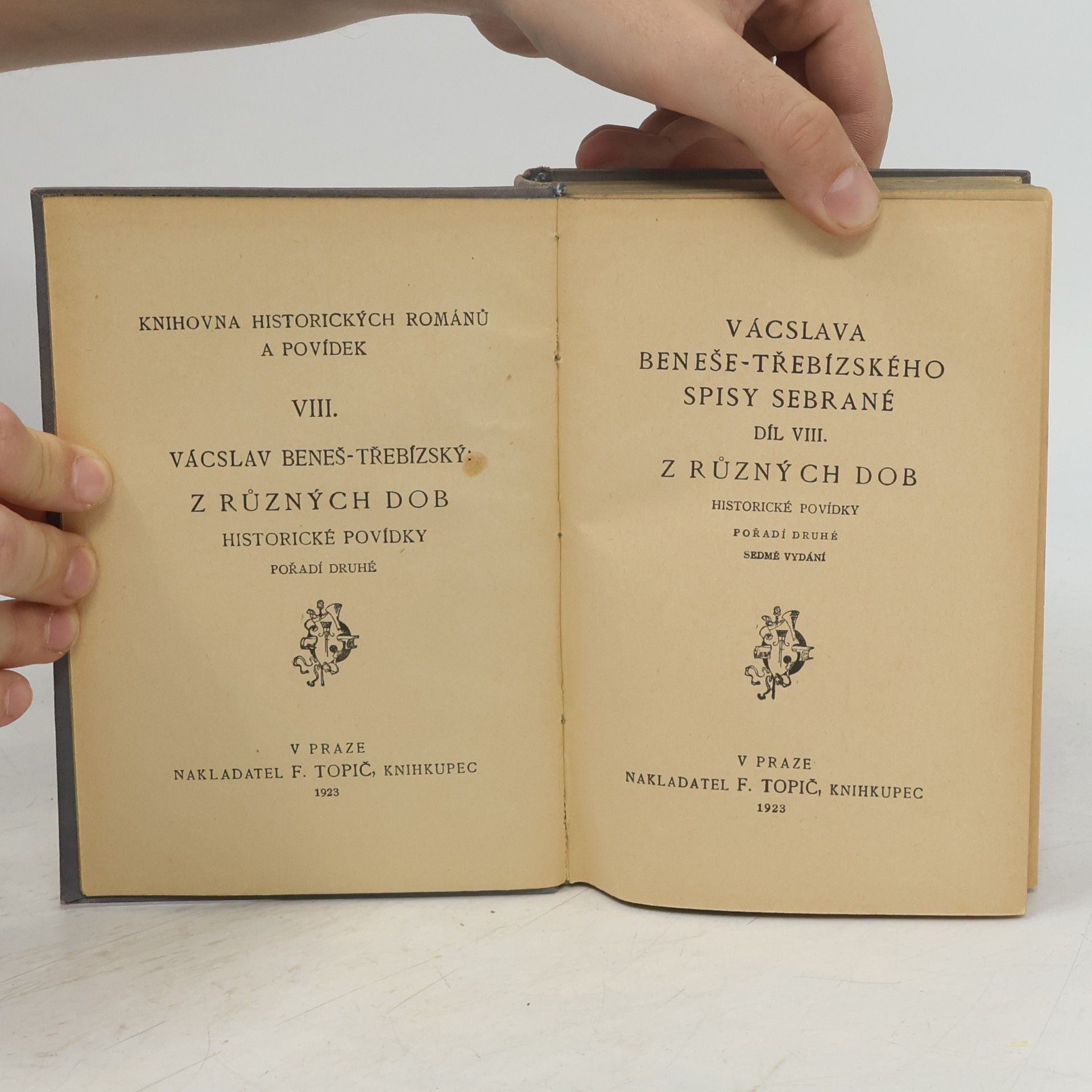 Václav Beneš Třebízský Spisy sebrané VIII. Z různých dob
