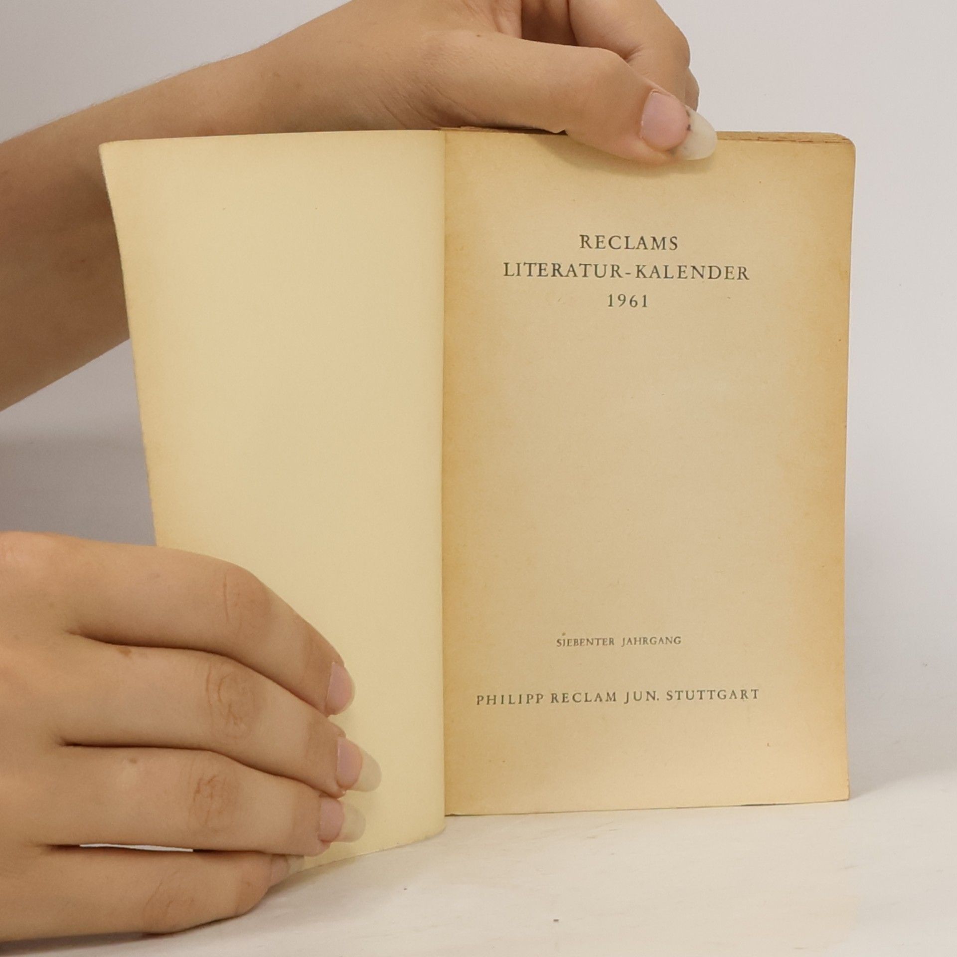 Kolektiv autorů Reclams Literatur-Kalender 1961
