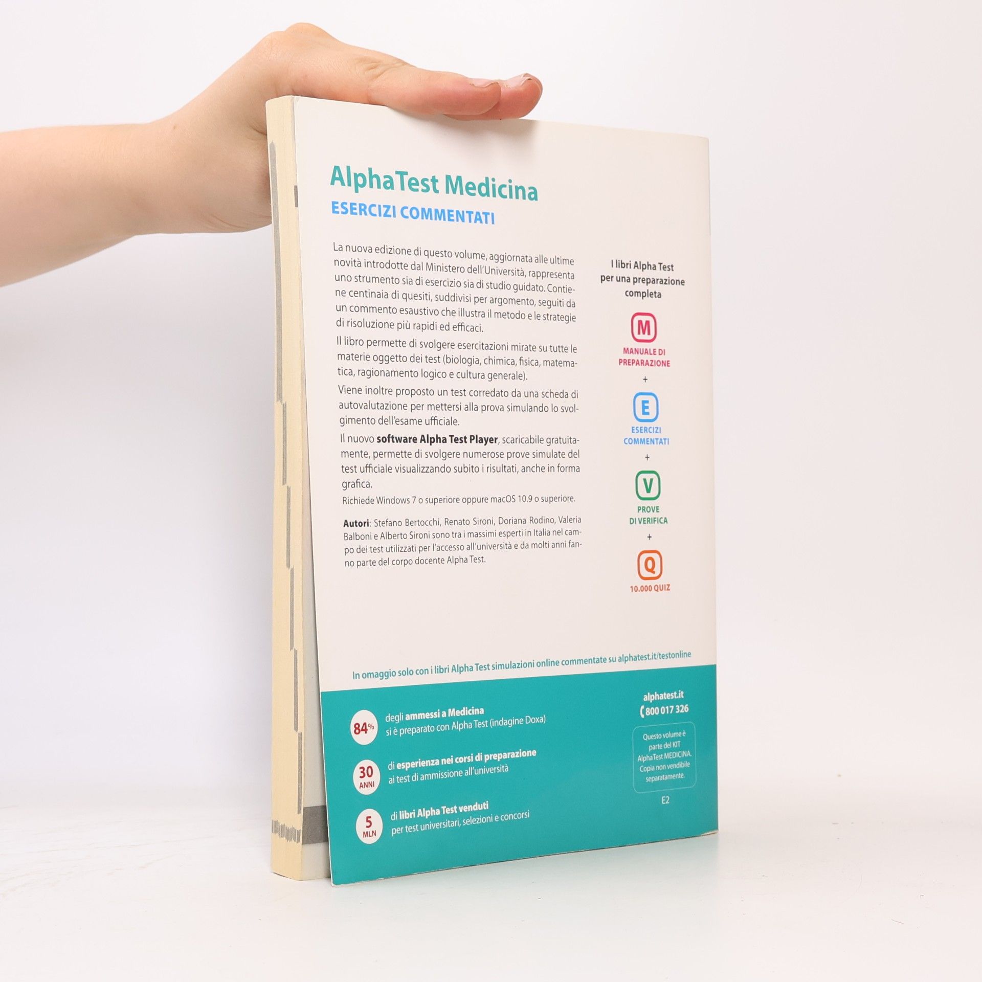 Autores varios Alpha Test. Medicina. Esercizi commentati