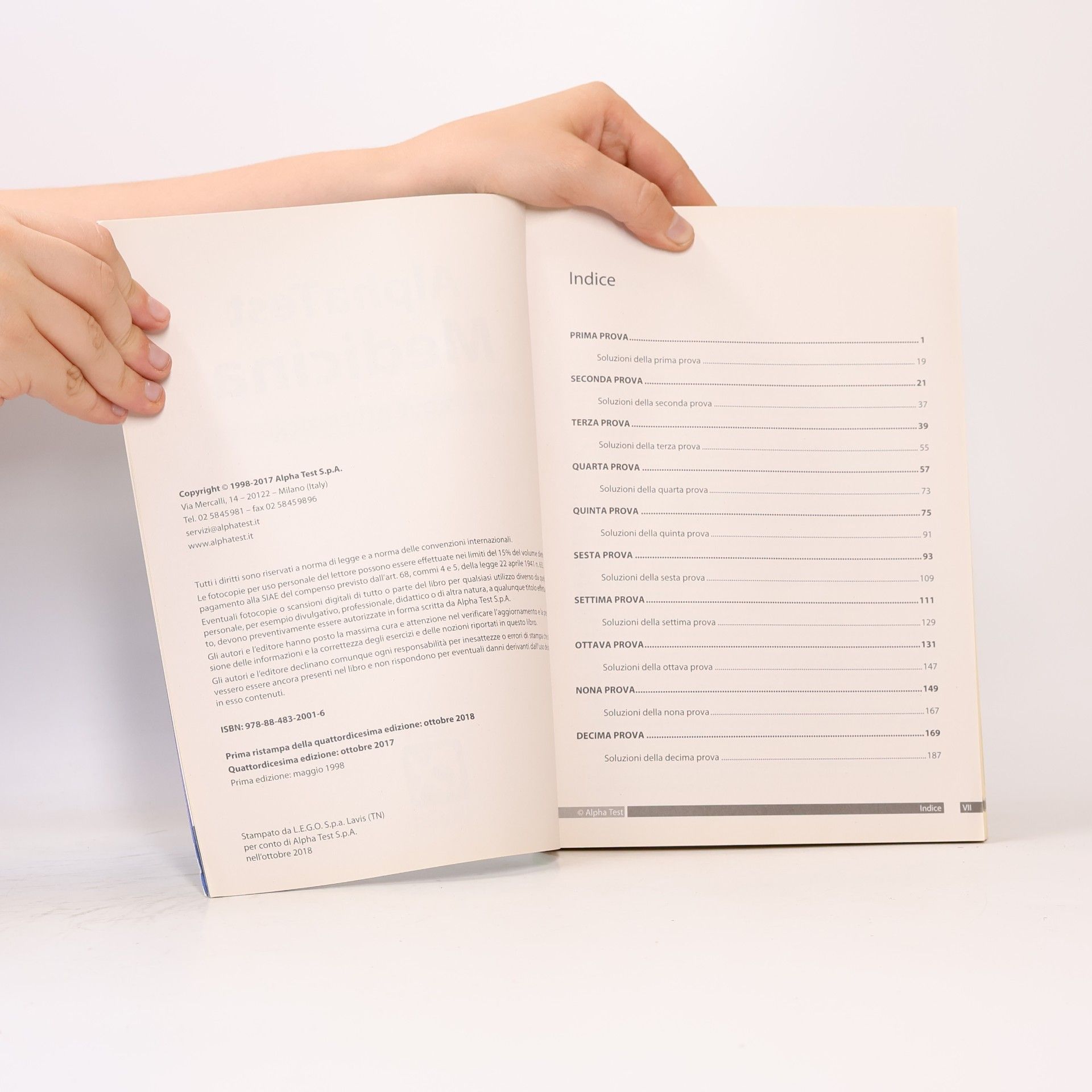 Autores varios Alpha Test. Medicina