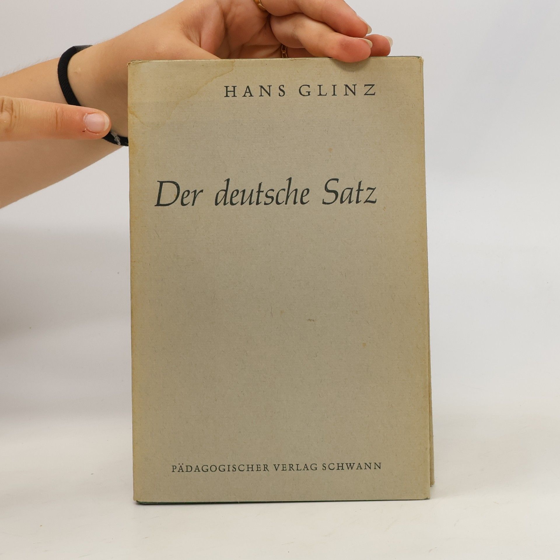 Hans Glinz Der deutsche Satz