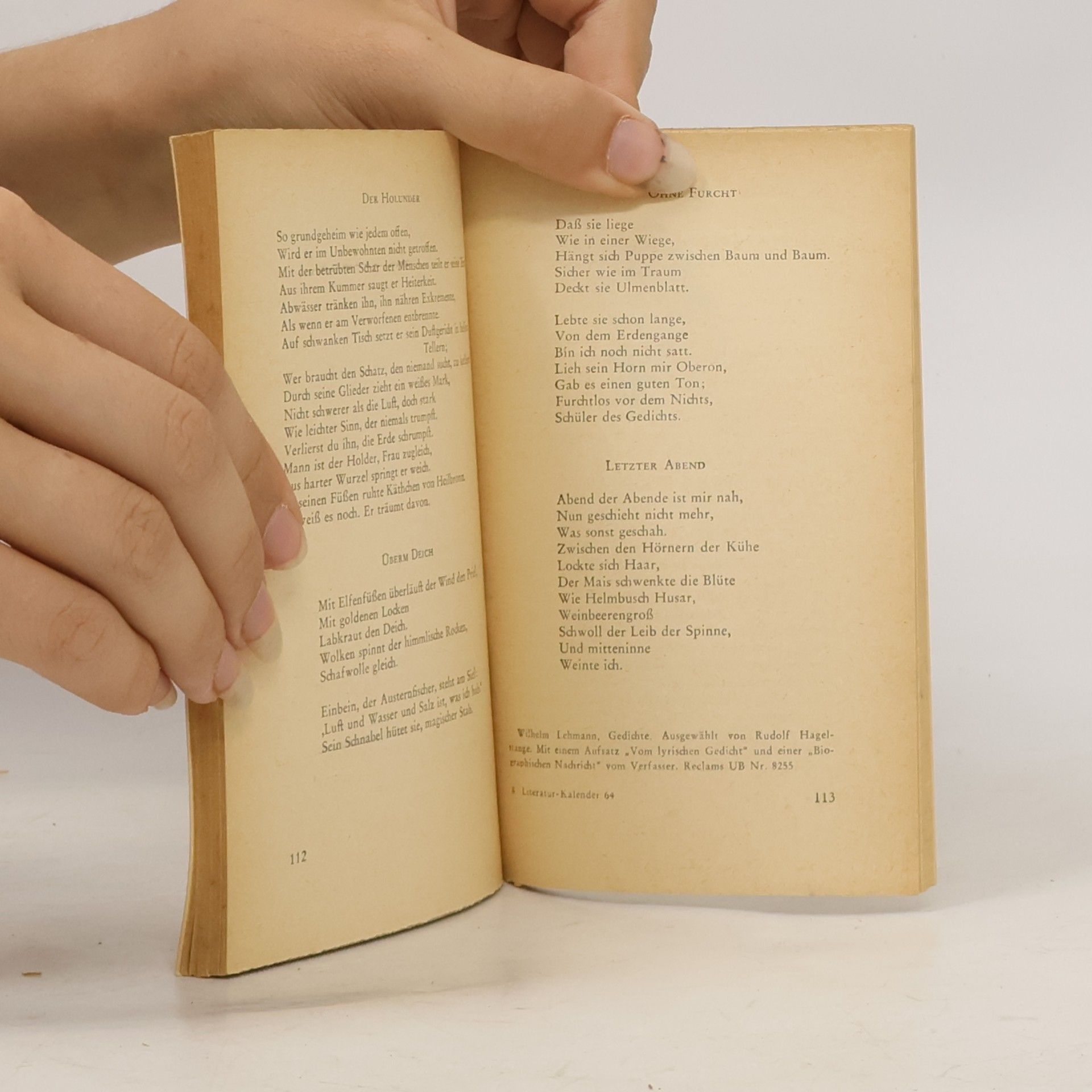 Autorenkollektiv Reclams Literatur Kalender X. 1964